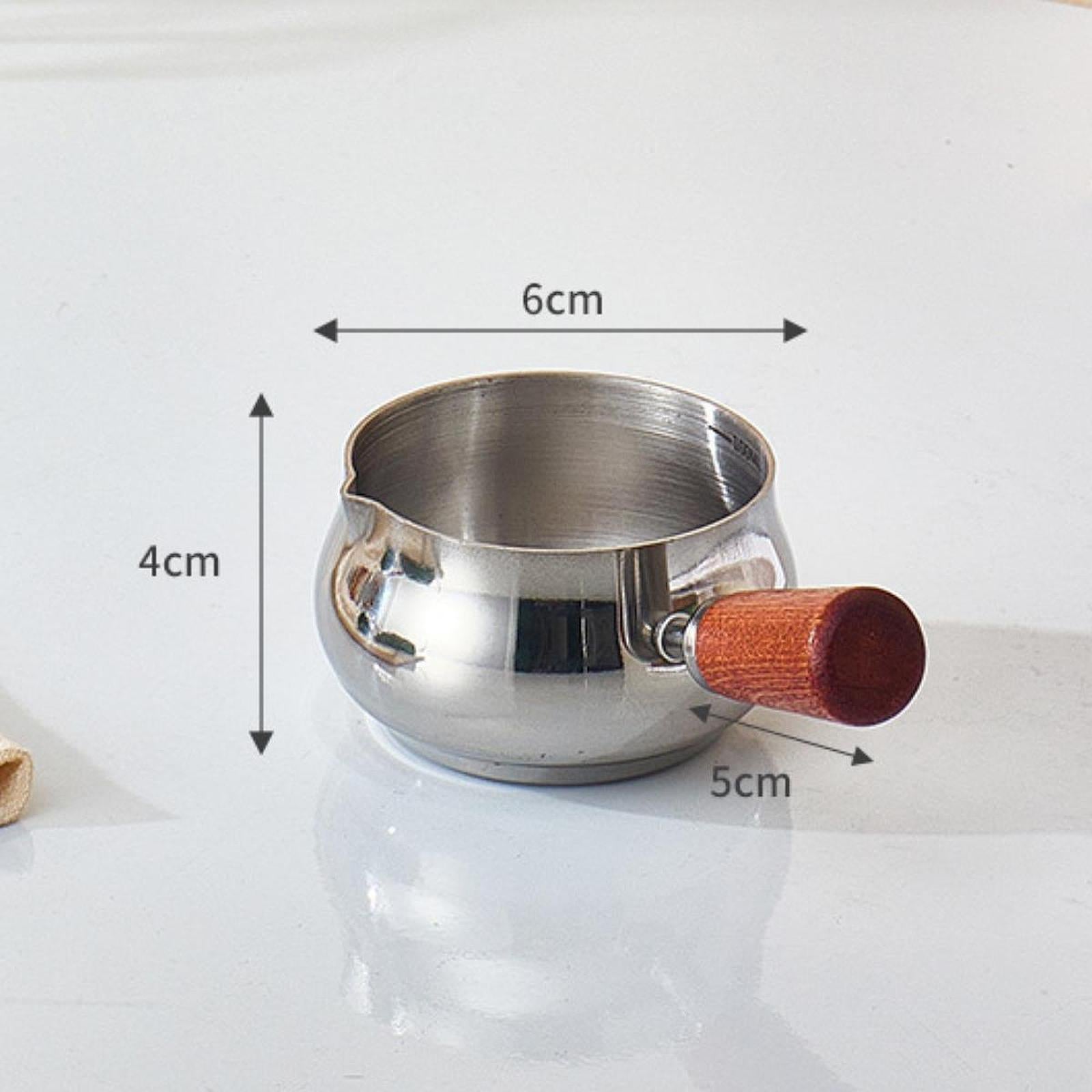 Stainless Steel Sauce Cup Reusable Measuring Cup Kitchen Gadget Dipping Bowl M Silver