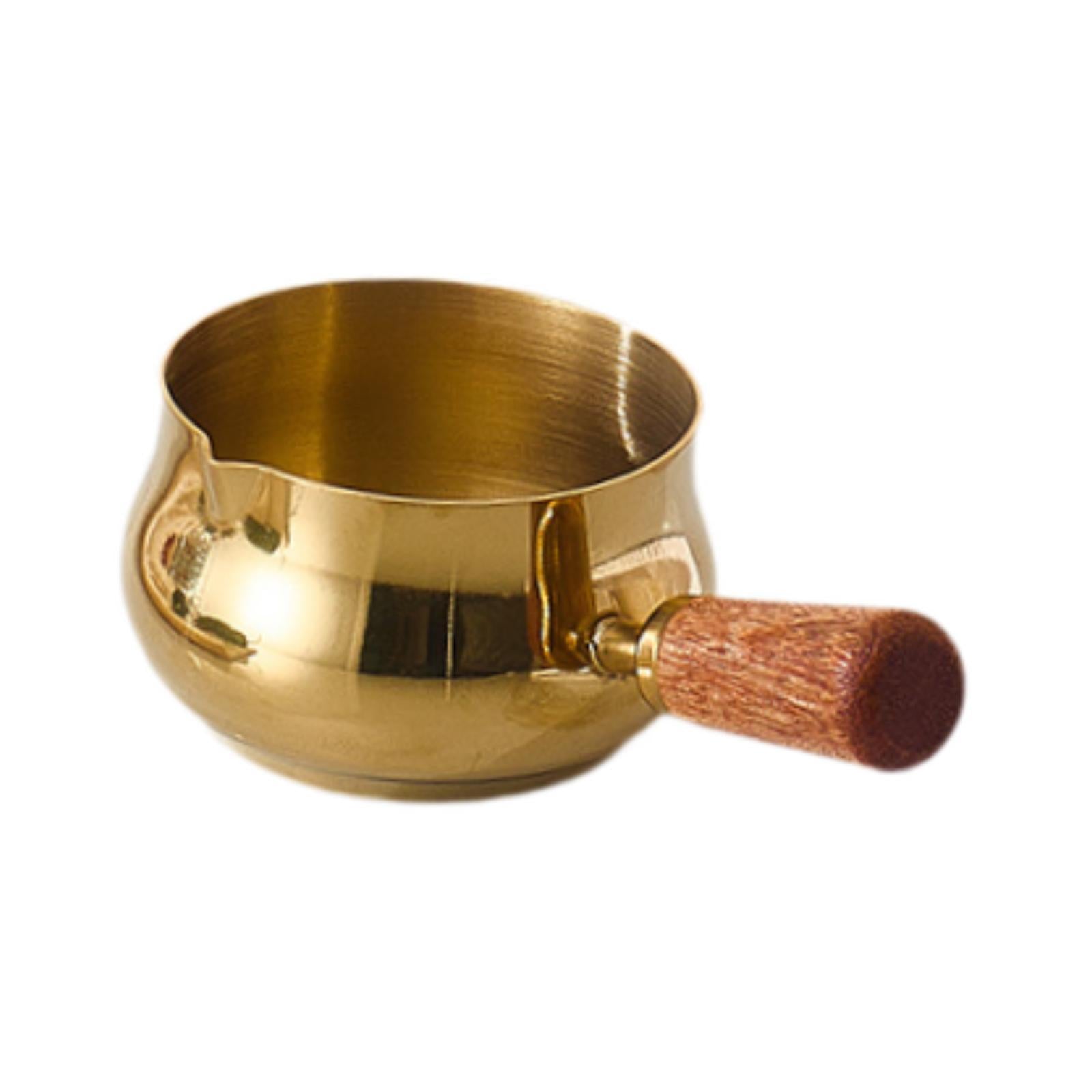 Stainless Steel Sauce Cup Reusable Measuring Cup Kitchen Gadget Dipping Bowl M Gold