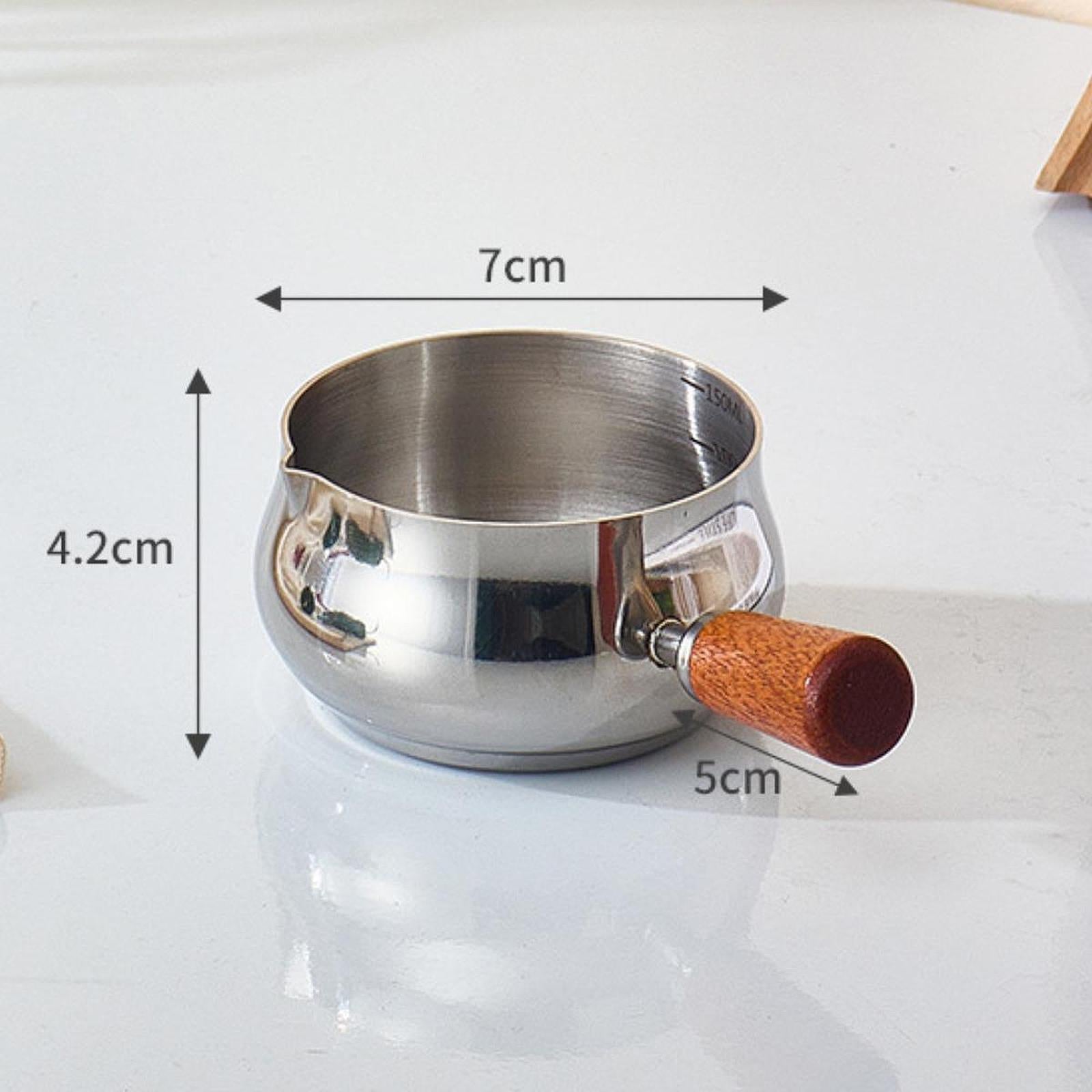 Stainless Steel Sauce Cup Reusable Measuring Cup Kitchen Gadget Dipping Bowl L Silver