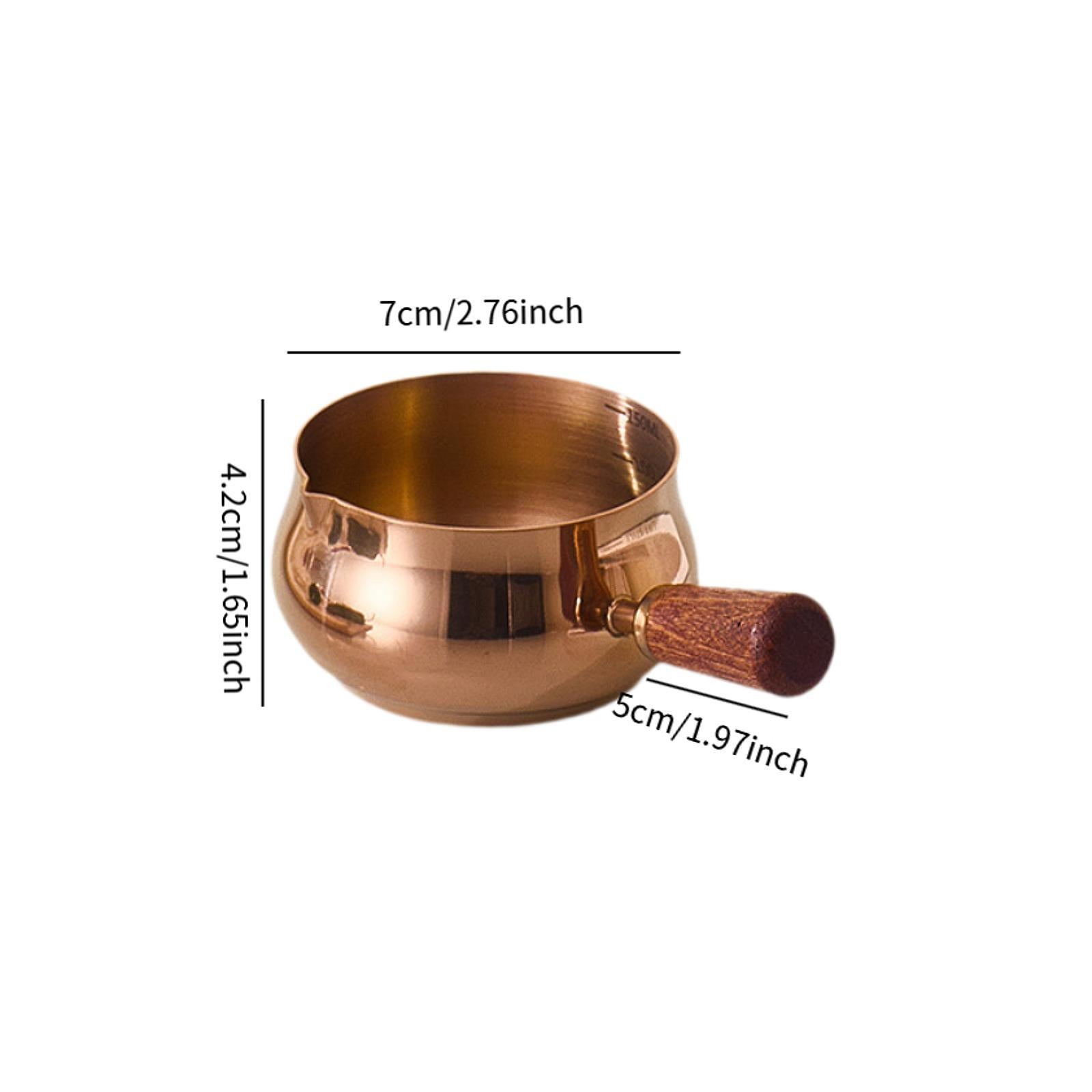 Stainless Steel Sauce Cup Reusable Measuring Cup Kitchen Gadget Dipping Bowl L Rose Gold