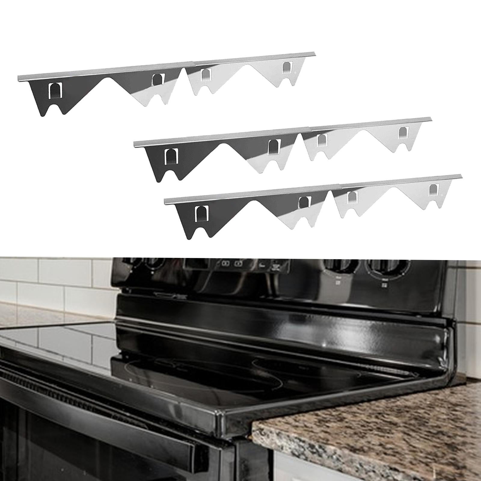Stainless Steel Stovetop Counter Cover Stove Filler for Countertop Hotel 2 pieces