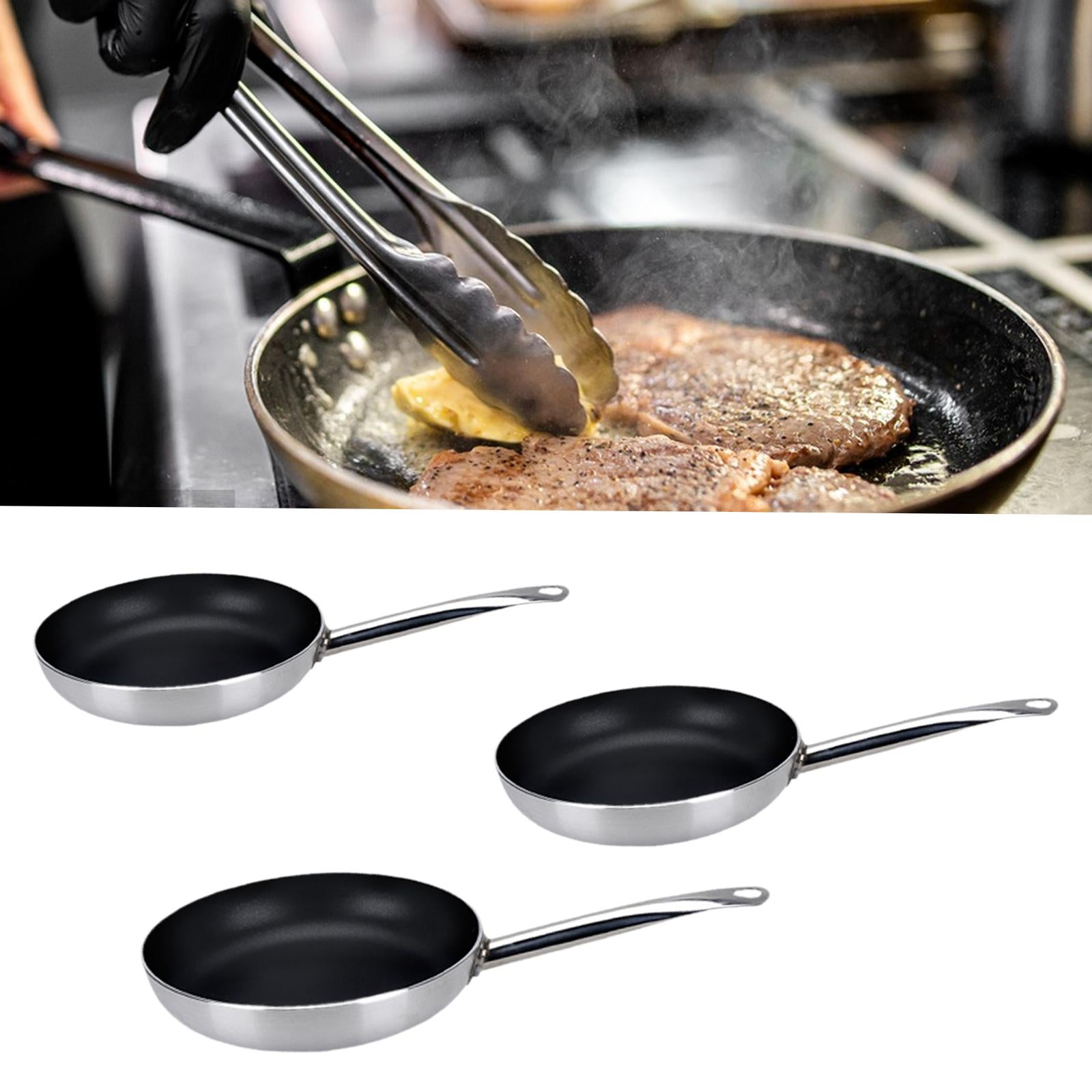 Aluminium Skillets Saute Pan Round Cooking Pan Non Stick Frying Pan for Home 24.5cm