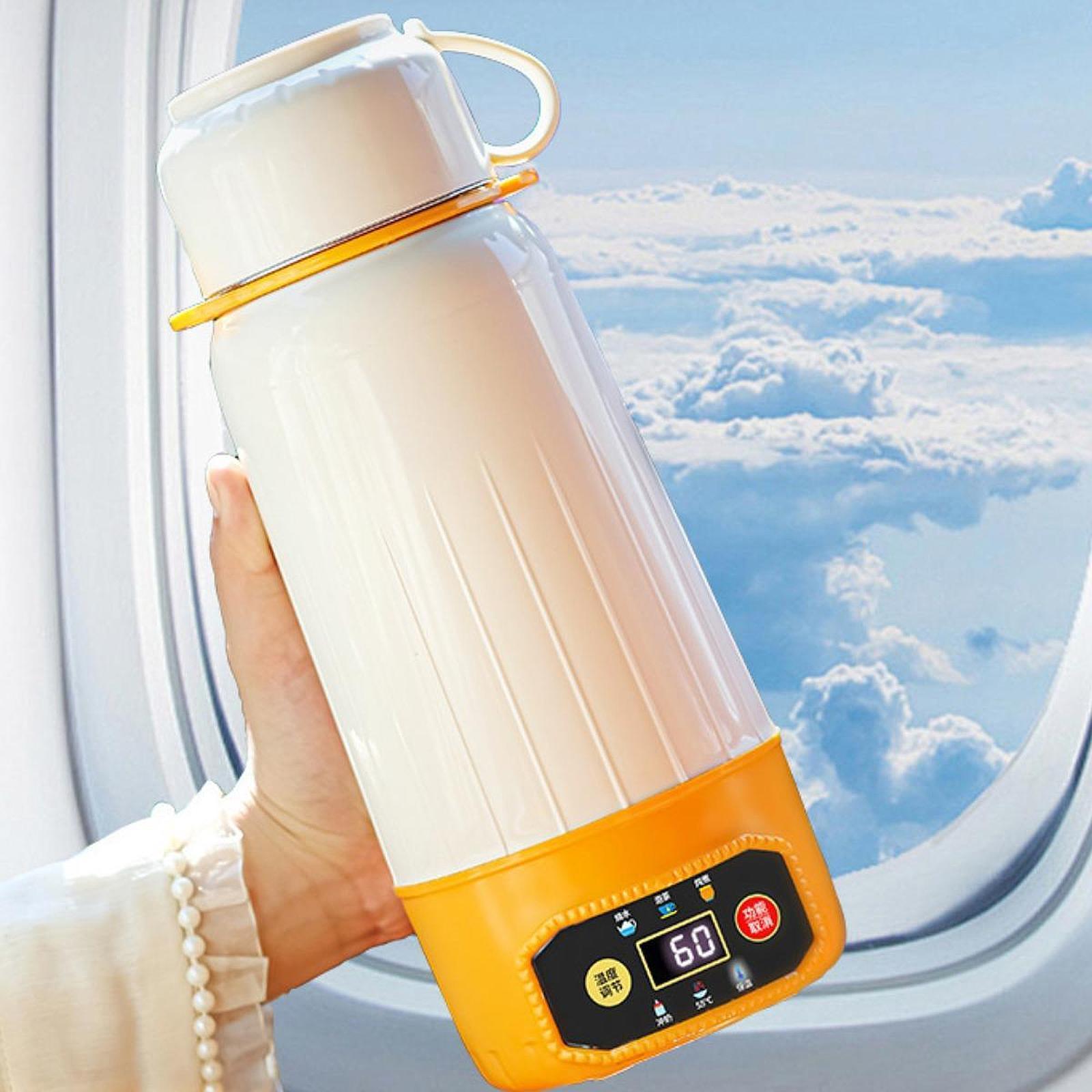 Car Heating Cup 1 L Leakproof Heated Travel Mug for Outdoor Household Office