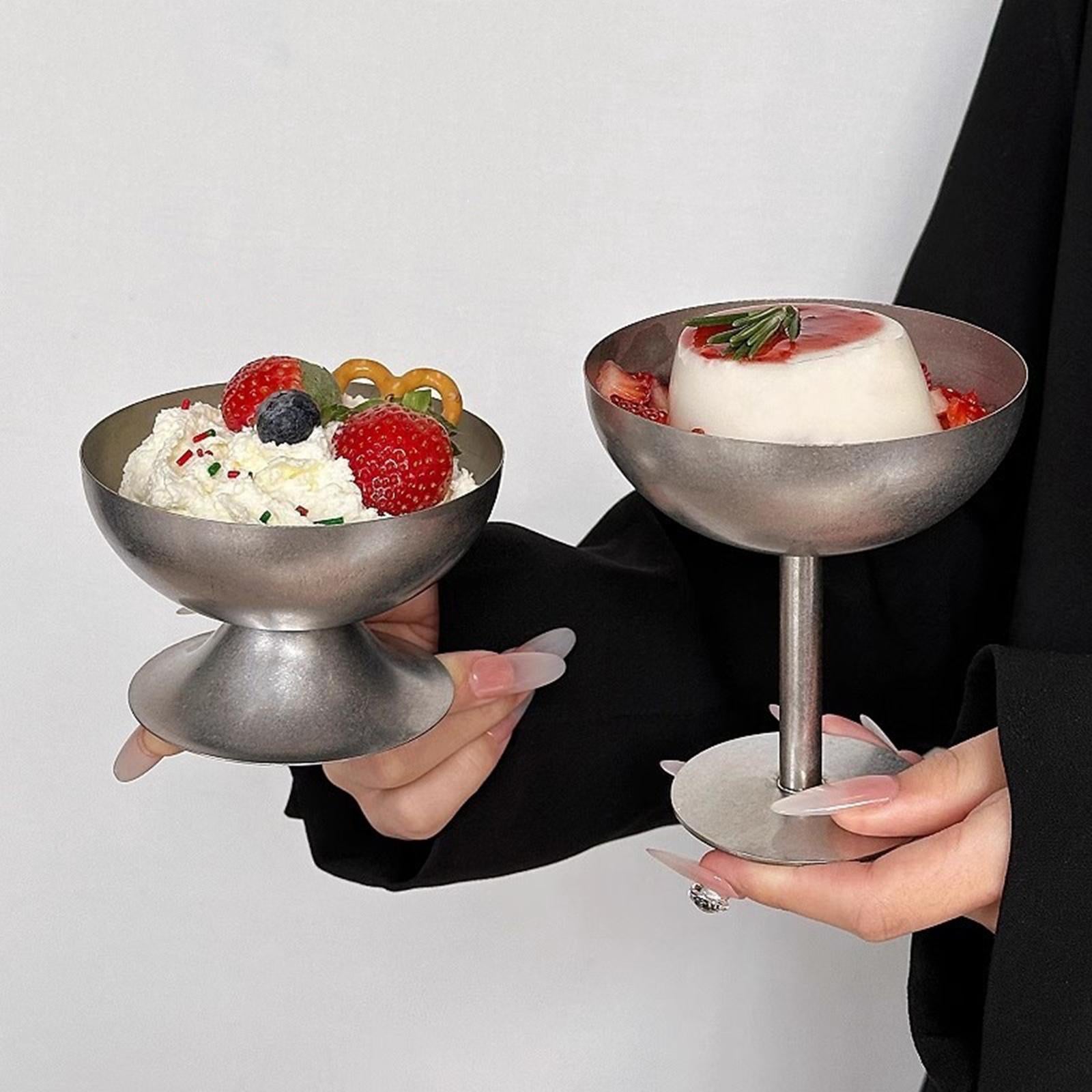 Ice Cream Bowl Sturdy Tableware Versatile Dessert Bowl for Hotel Home Picnic 11x10x6.2cm