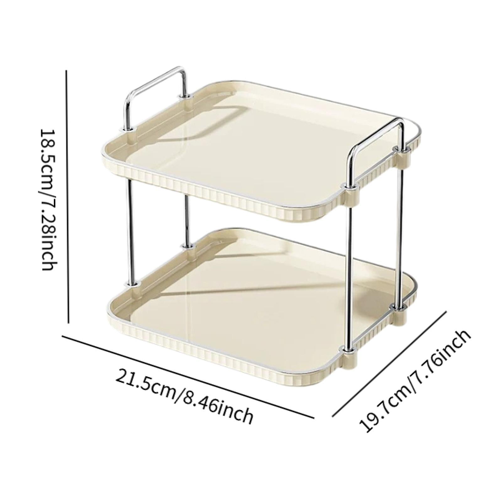 2 Tiers Countertop Storage Rack Kitchen for Apartment Restaurant Living Room