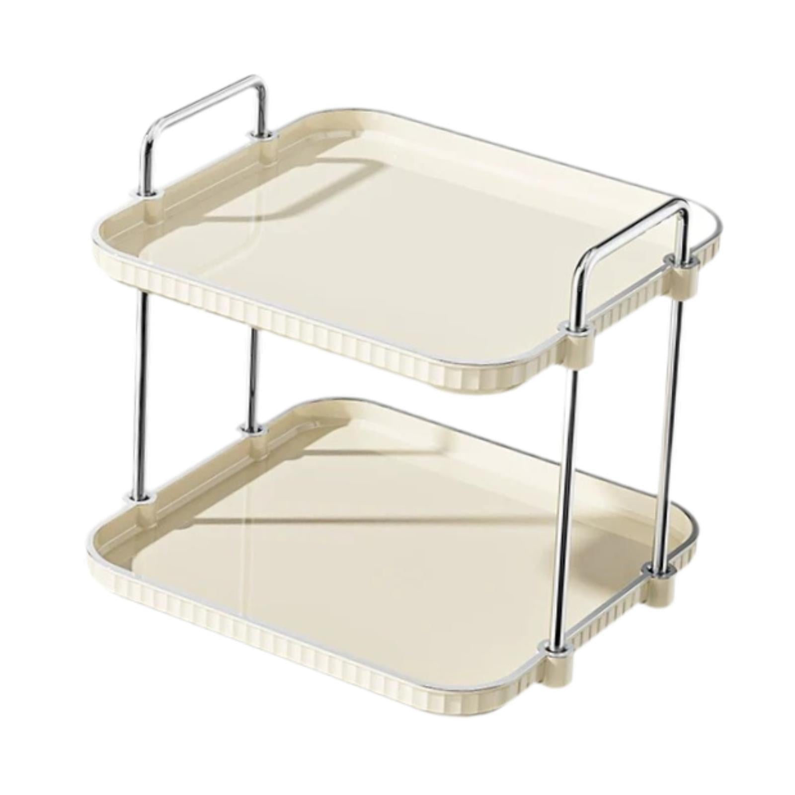 2 Tiers Countertop Storage Rack Kitchen for Apartment Restaurant Living Room