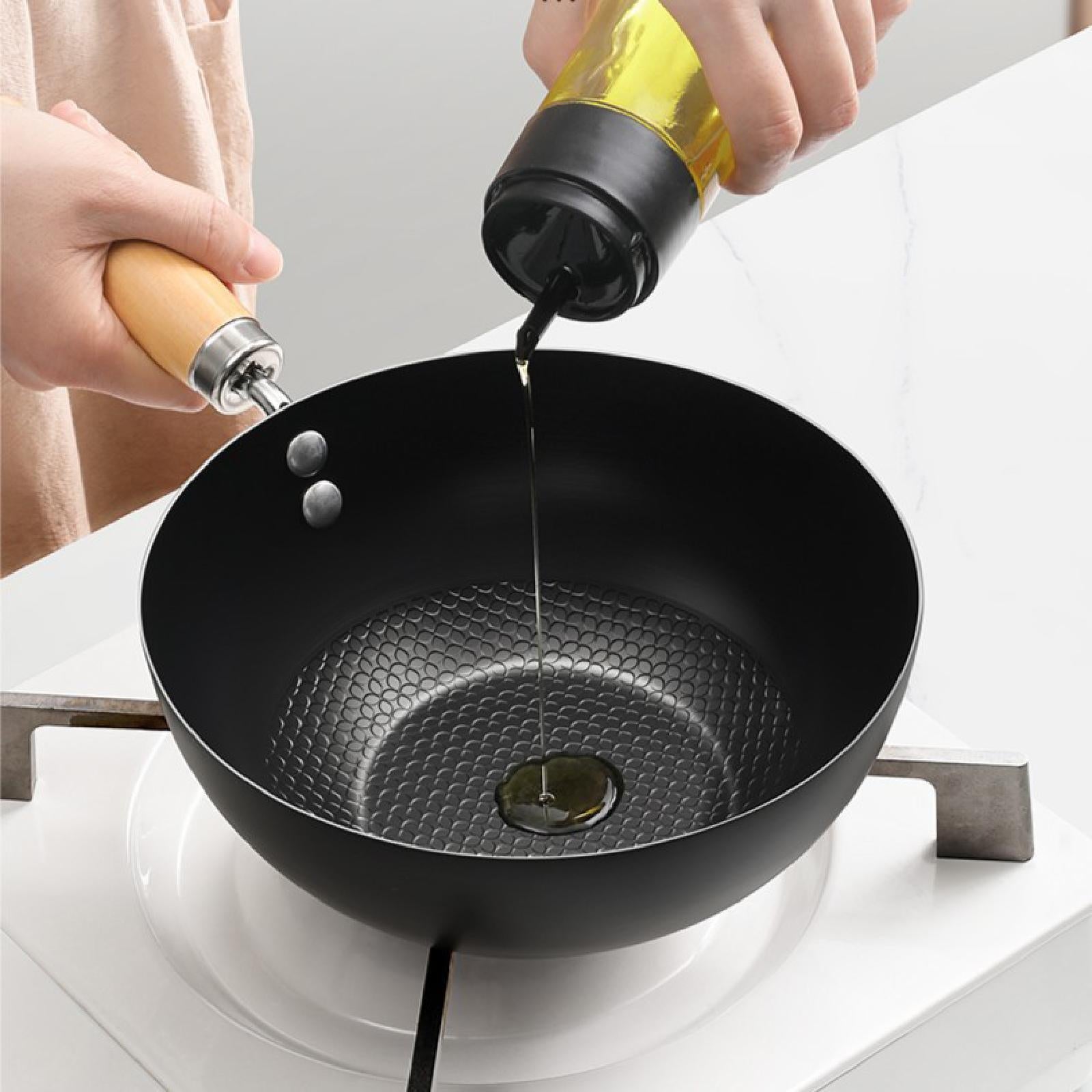 Wok Pan Cookware 7'' for Induction Cooker Chinese Wok for Home Cooking No Lid
