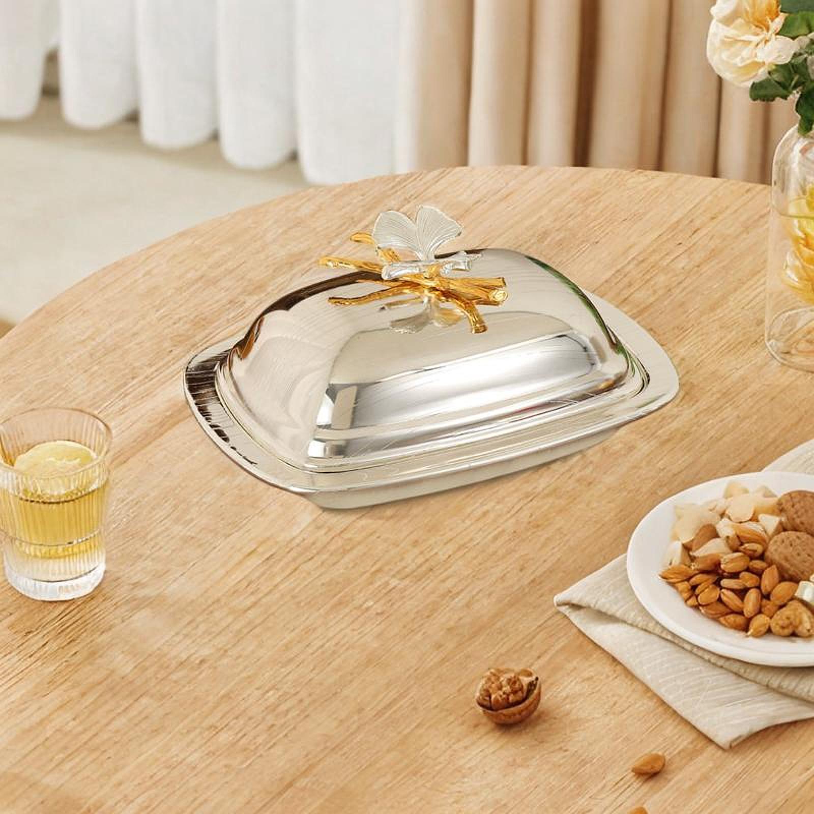 Snack Plate Dried Fruit Butter Dish Dish Keeper for Wedding Dining Room Home Silver