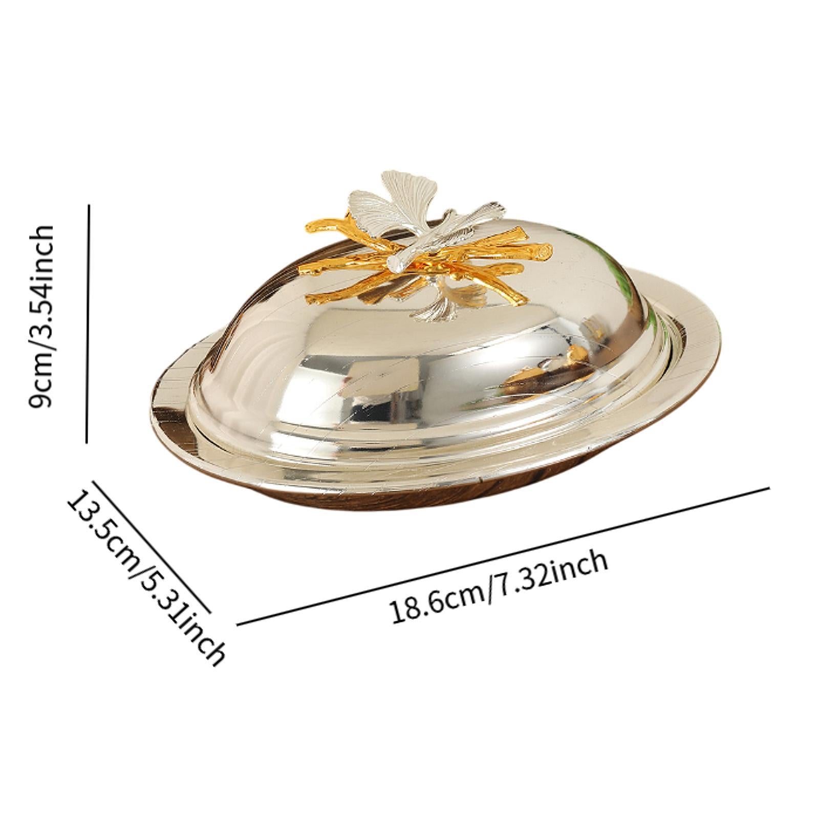 Snack Plate Multifunctional Platter Serving Tray for Hotels Home Dining Room Silver