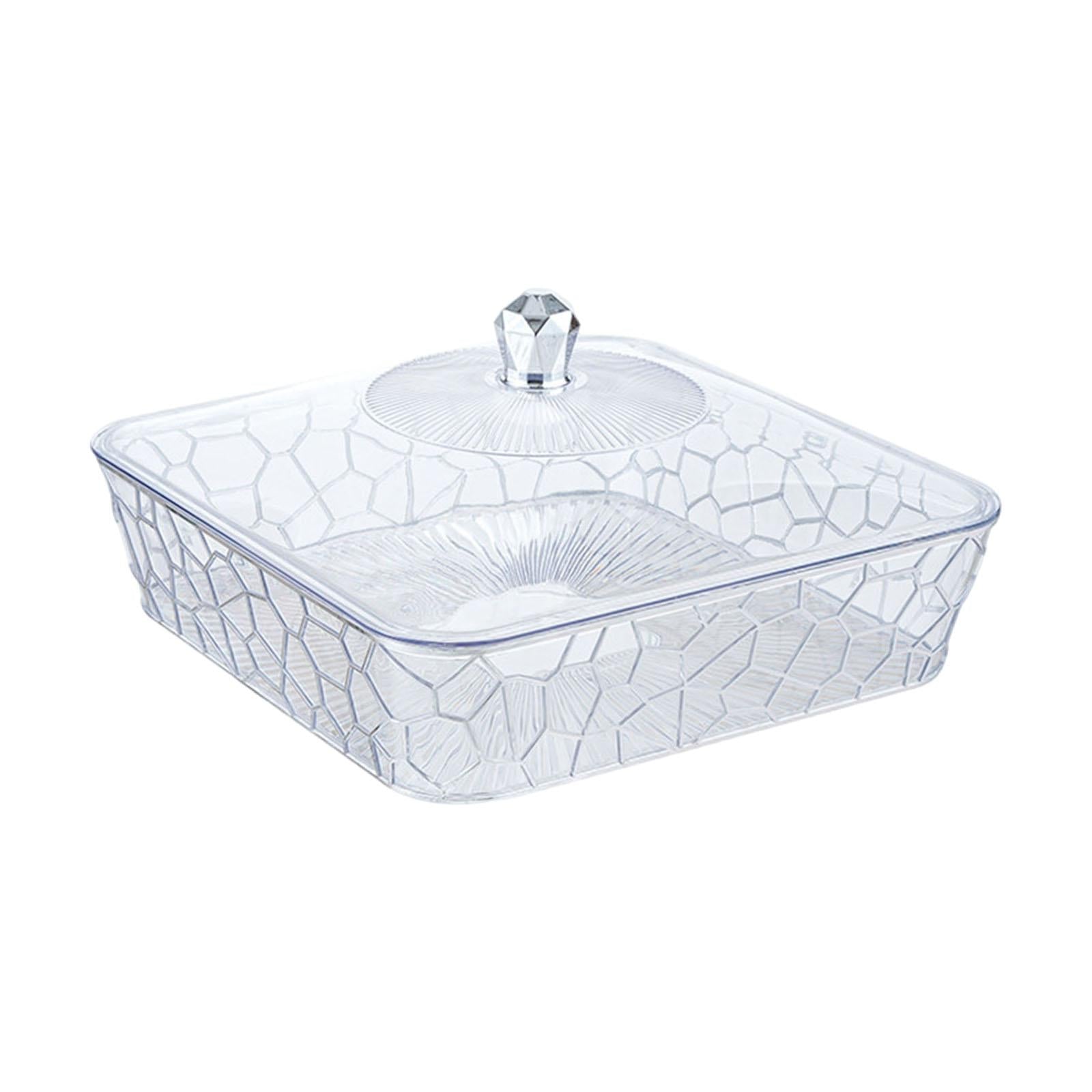 Serving Tray Dish Versatile Fruit Organizer for Tabletop Travel Themed Party Silver and Small