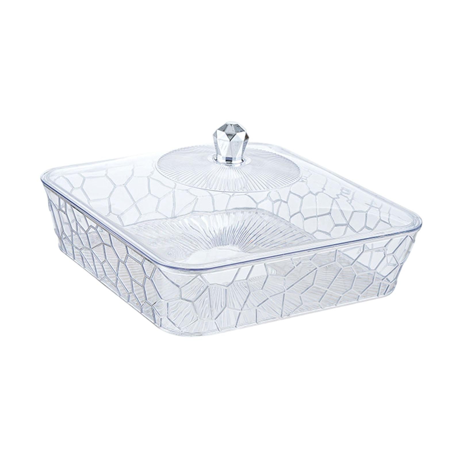 Serving Tray Dish Versatile Fruit Organizer for Tabletop Travel Themed Party Silver and Small