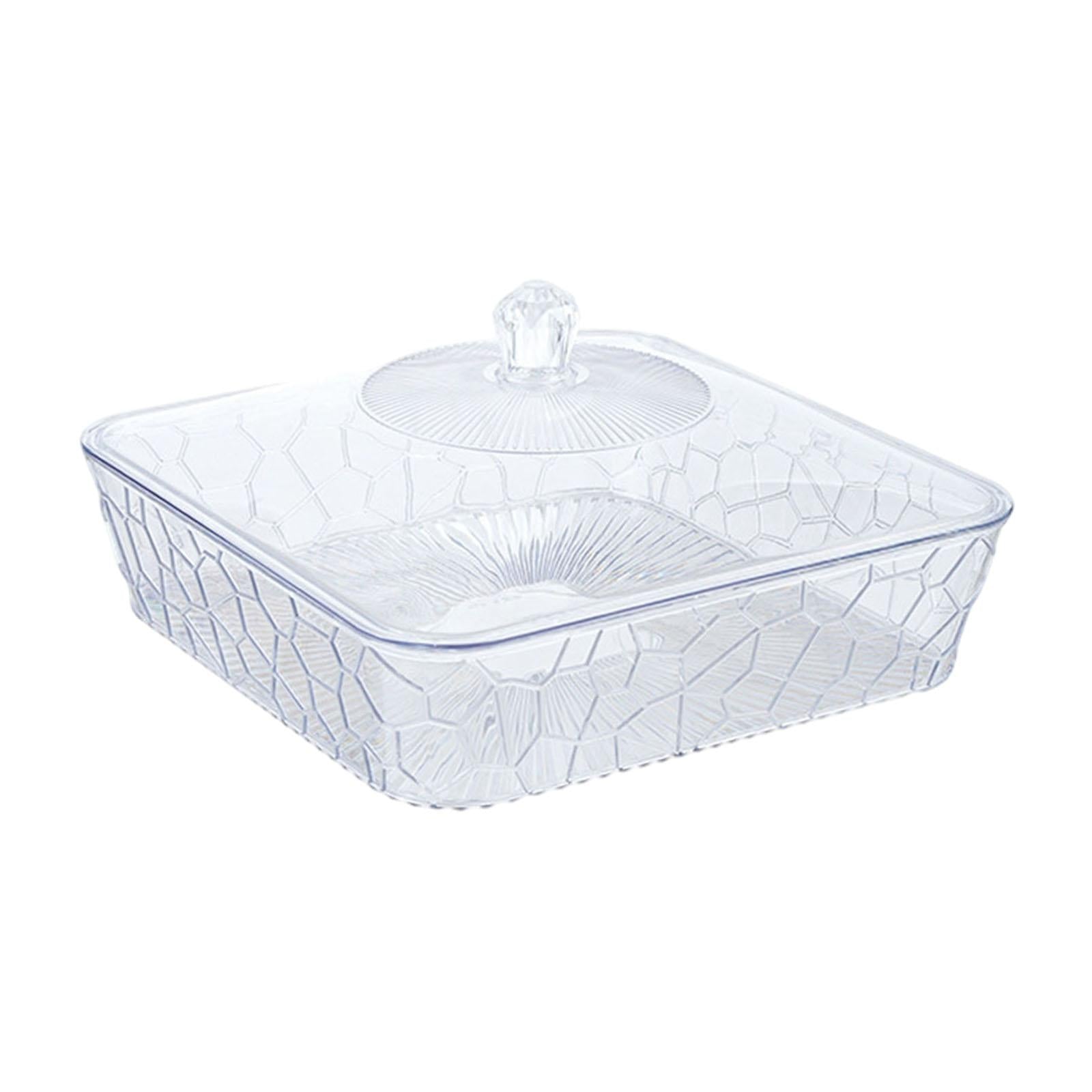 Serving Tray Dish Versatile Fruit Organizer for Tabletop Travel Themed Party Clear and Small