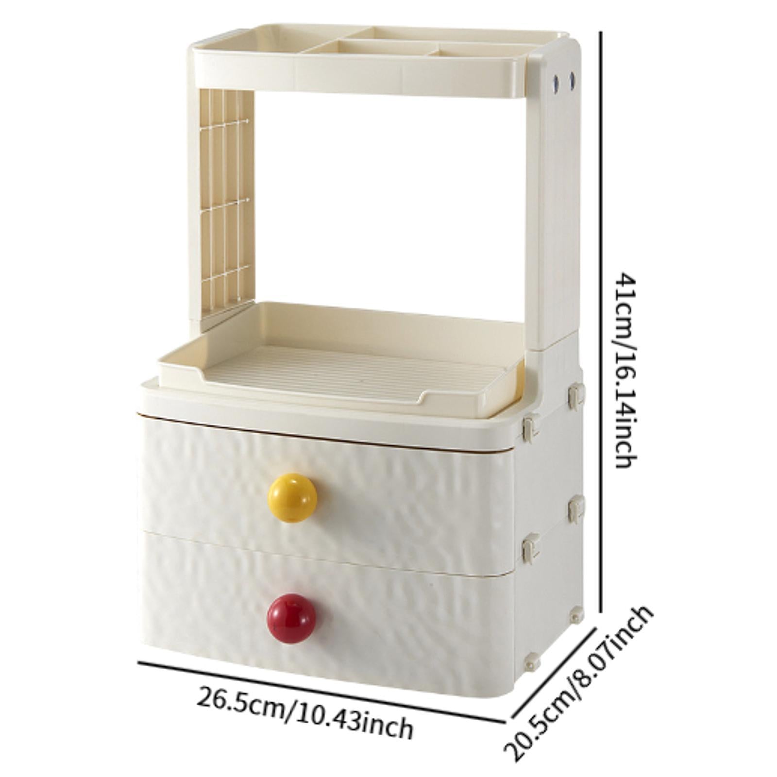 Makeup Organizer Elegant Desktop Cosmetic Holder for Home Countertop Dresser 26.5cmx20.5cmx41cm 4 Layers