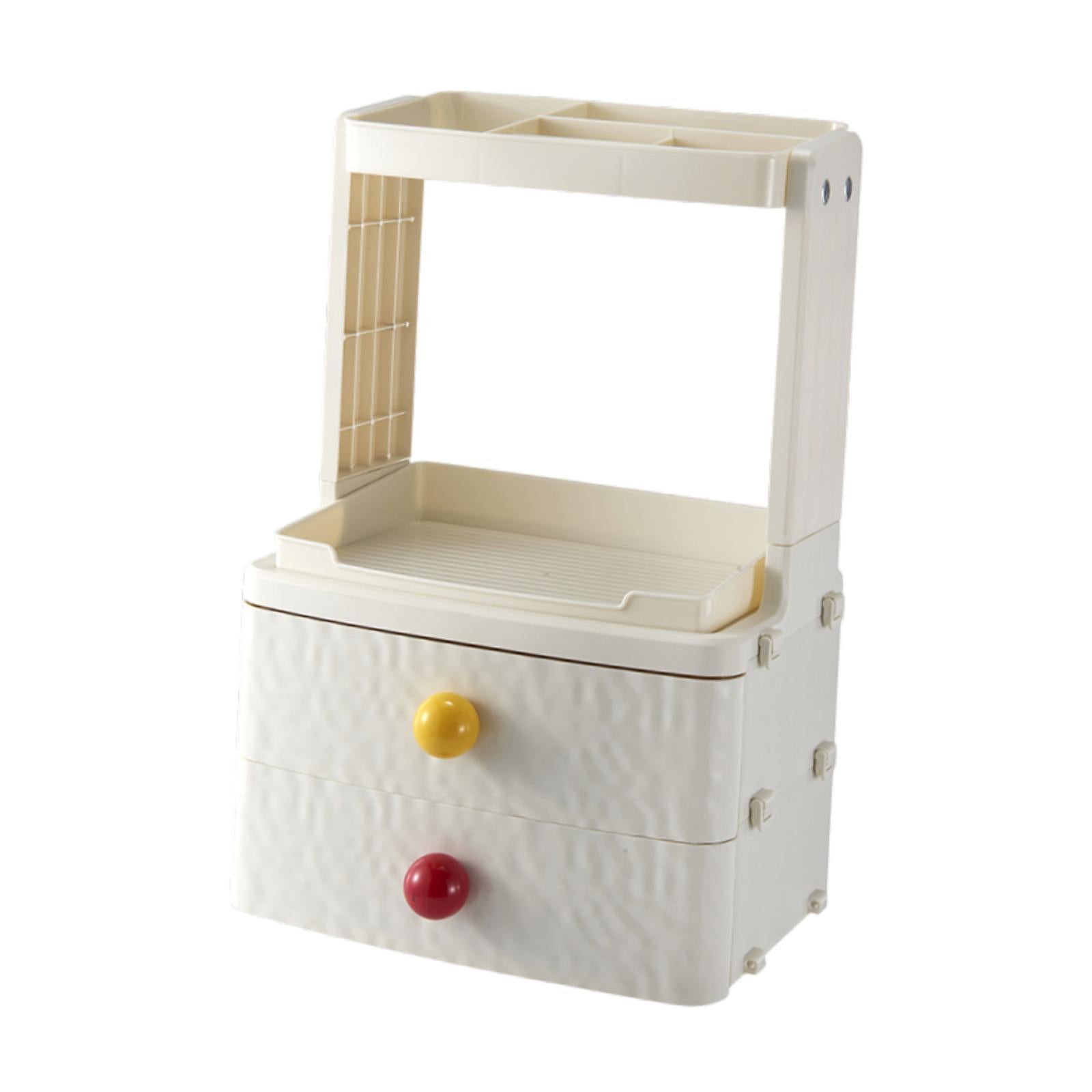 Makeup Organizer Elegant Desktop Cosmetic Holder for Home Countertop Dresser 26.5cmx20.5cmx41cm 4 Layers