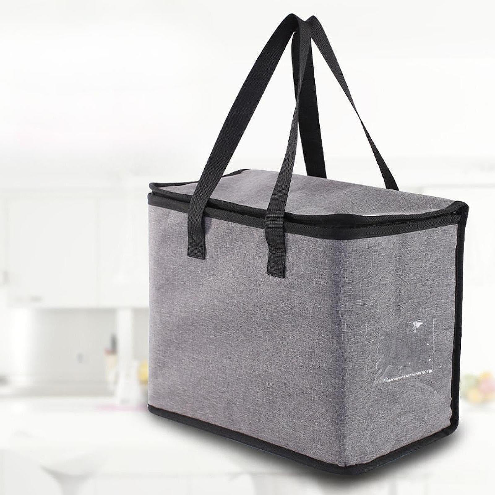 Insulated Delivery Bag Portable Pizza Warmer for Catering Restaurant Camping