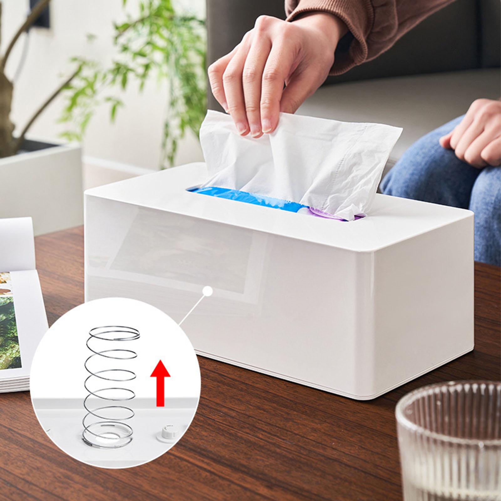 Tissue Storage Box Convenient Napkin Paper Case for Office Bathroom Washroom