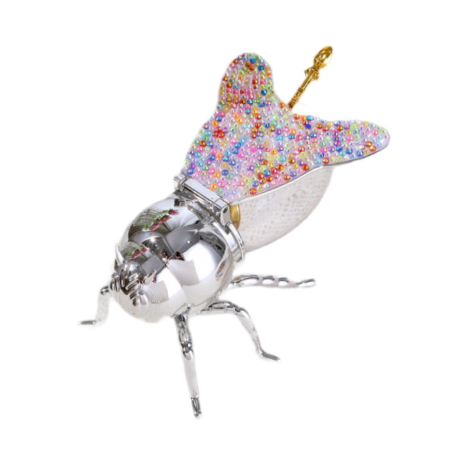 Bee Honey Pot Figurine Ornament Modern Spice Pot for Kitchen Festive Parties Multi