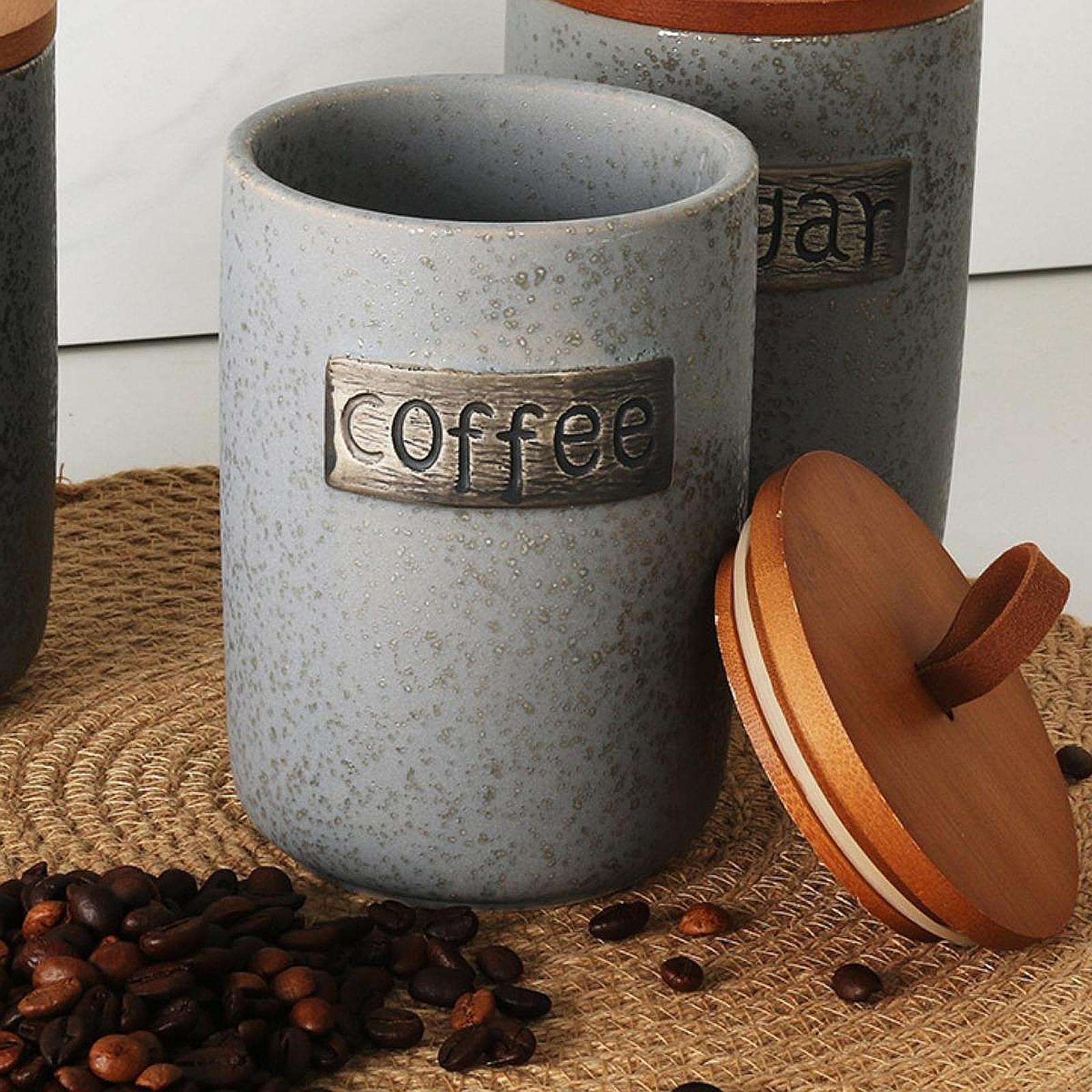 Coffee Canister Kitchen Coffee Bean Storage Container for Spice Cereal Sugar coffee