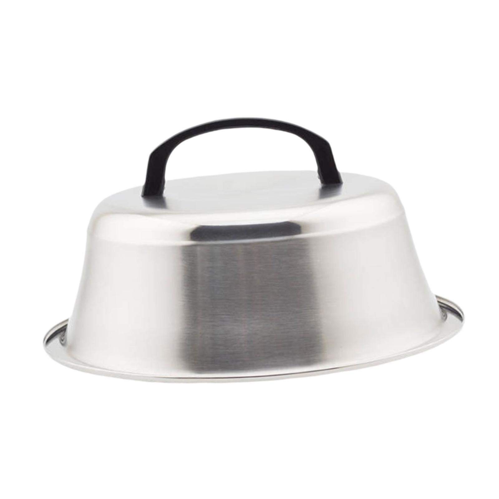 Burger Cover Grill Lid Steak Cover Food Cover for Burgers Kitchen Sandwiches Diameter 18cm