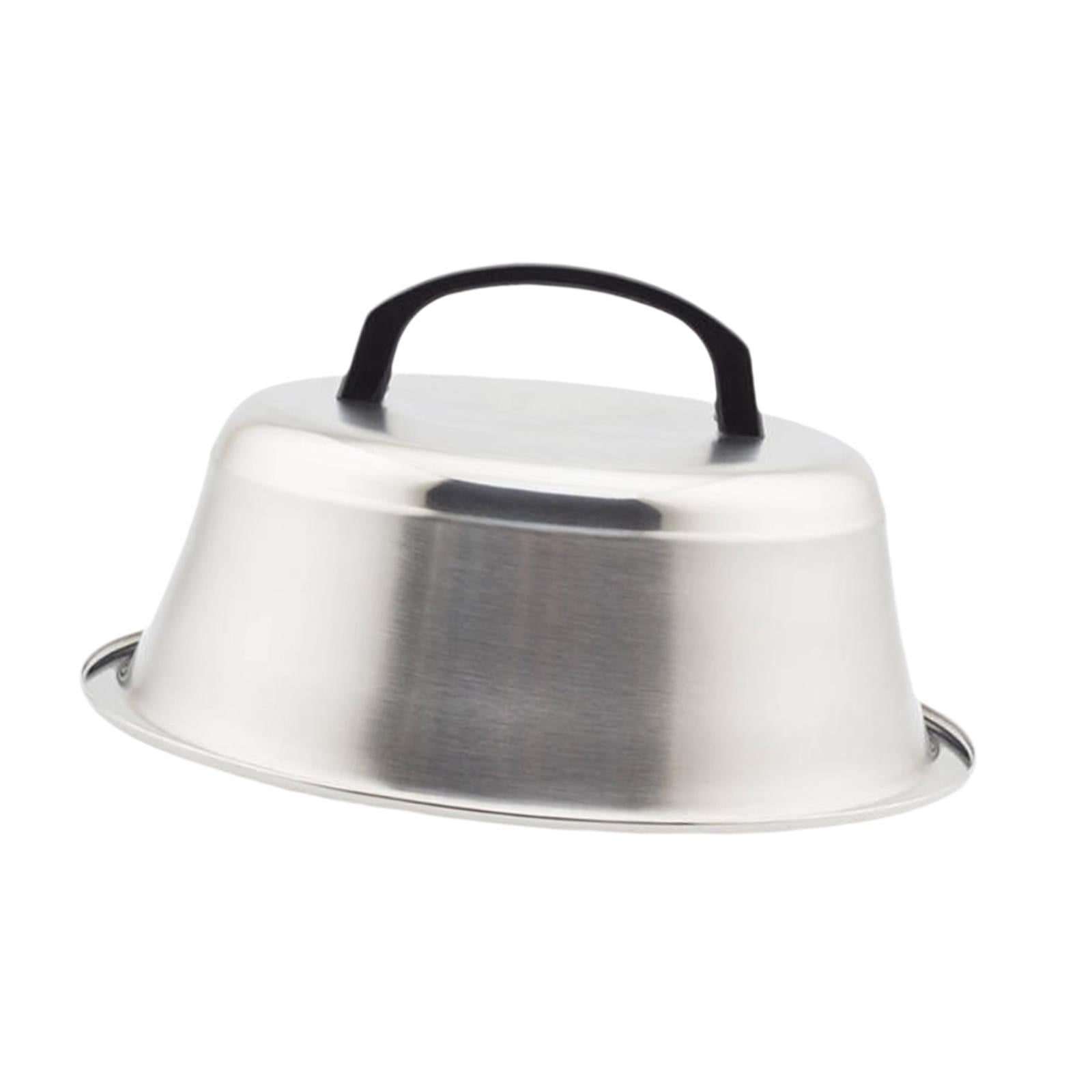 Burger Cover Grill Lid Steak Cover Food Cover for Burgers Kitchen Sandwiches Diameter 18cm