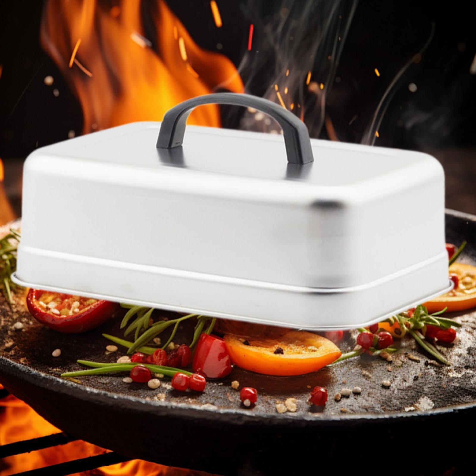 Metal Grill Lid Heavy Duty Cheese Melting Dome for Cooking Flat Top Burgers