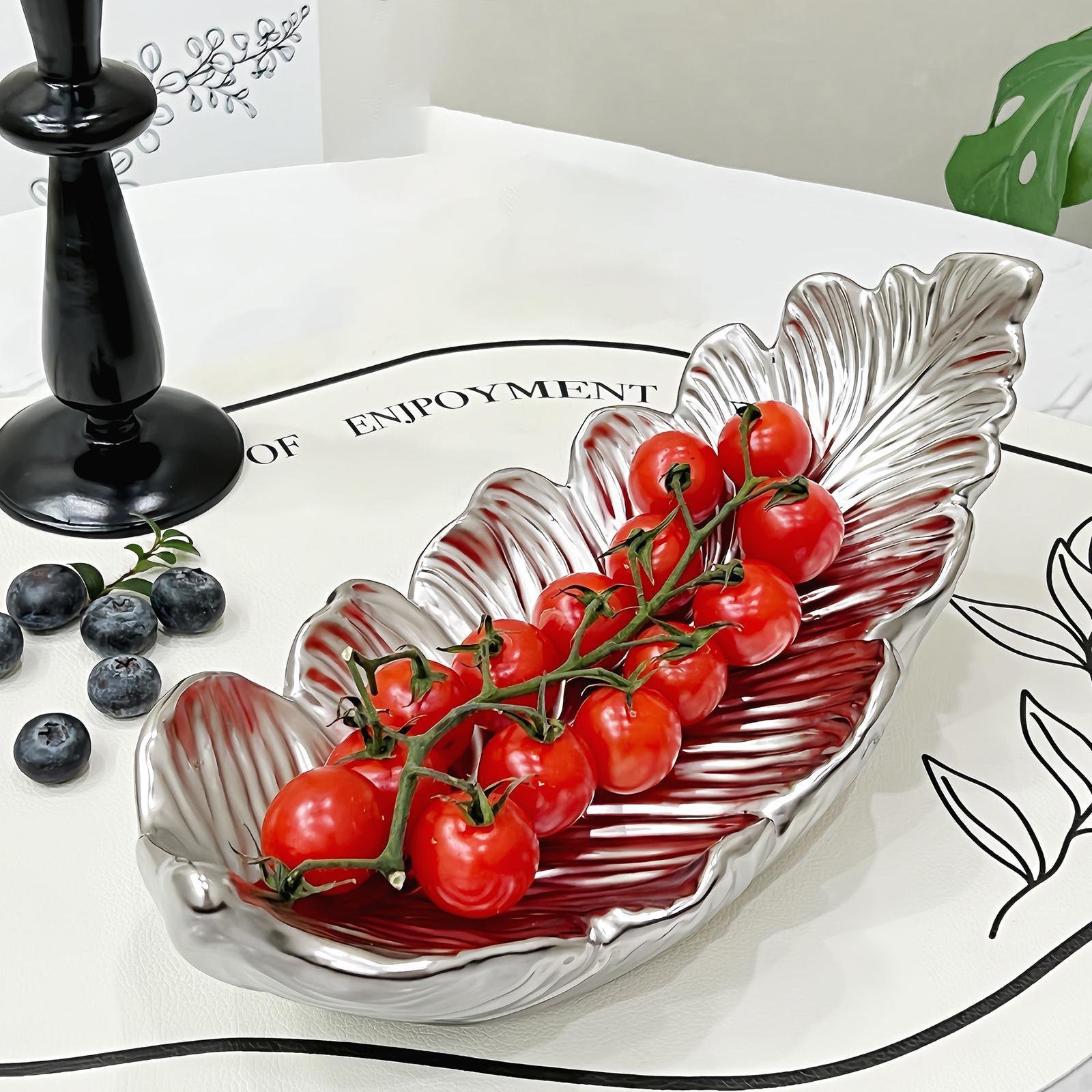 Fruit Plate Large Capacity Dried Fruit Plate for Living Room Household Hotel