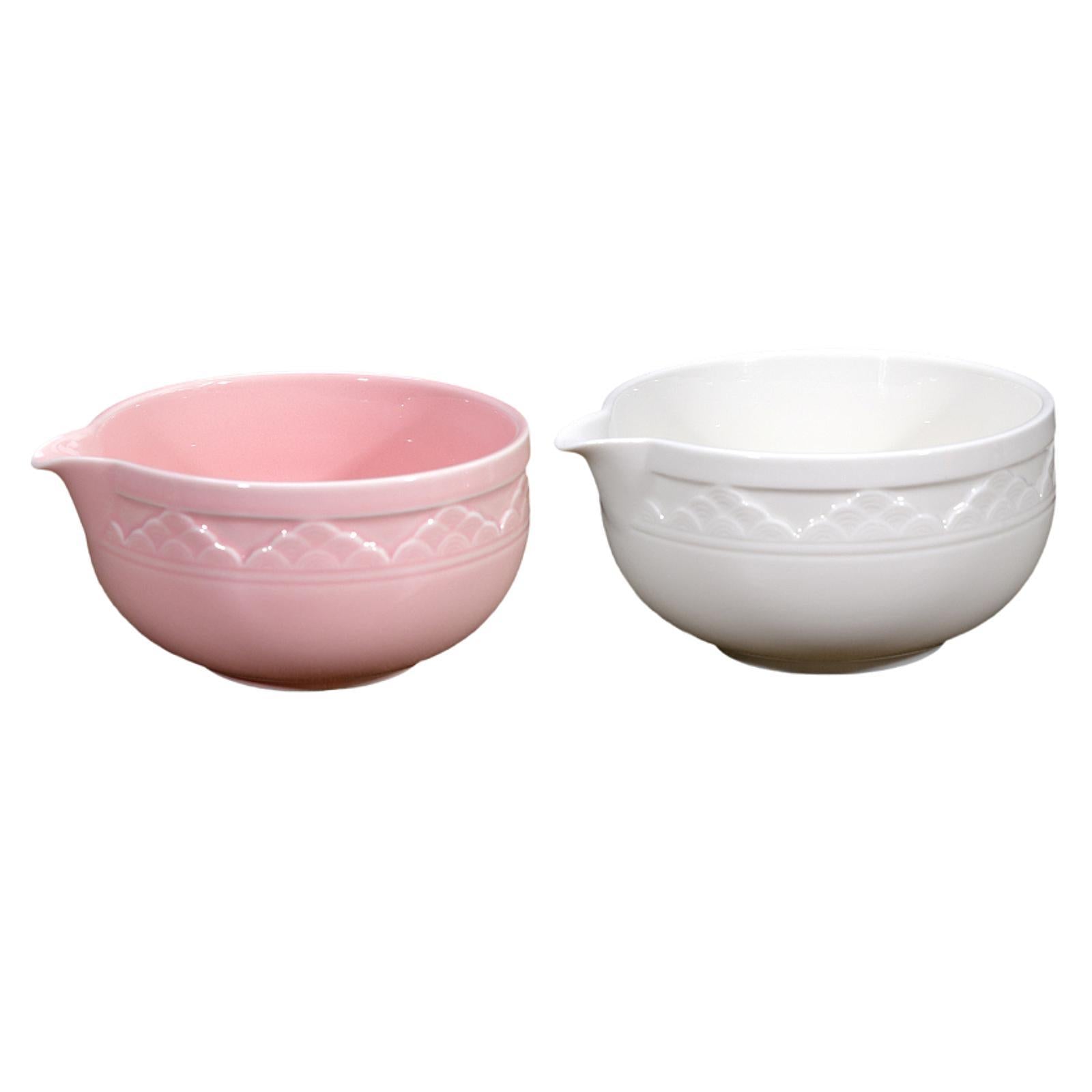 Matcha Bowl Home Handcrafted Ceramic for Cold Hot Water Cold Brew Tea Lovers Pink