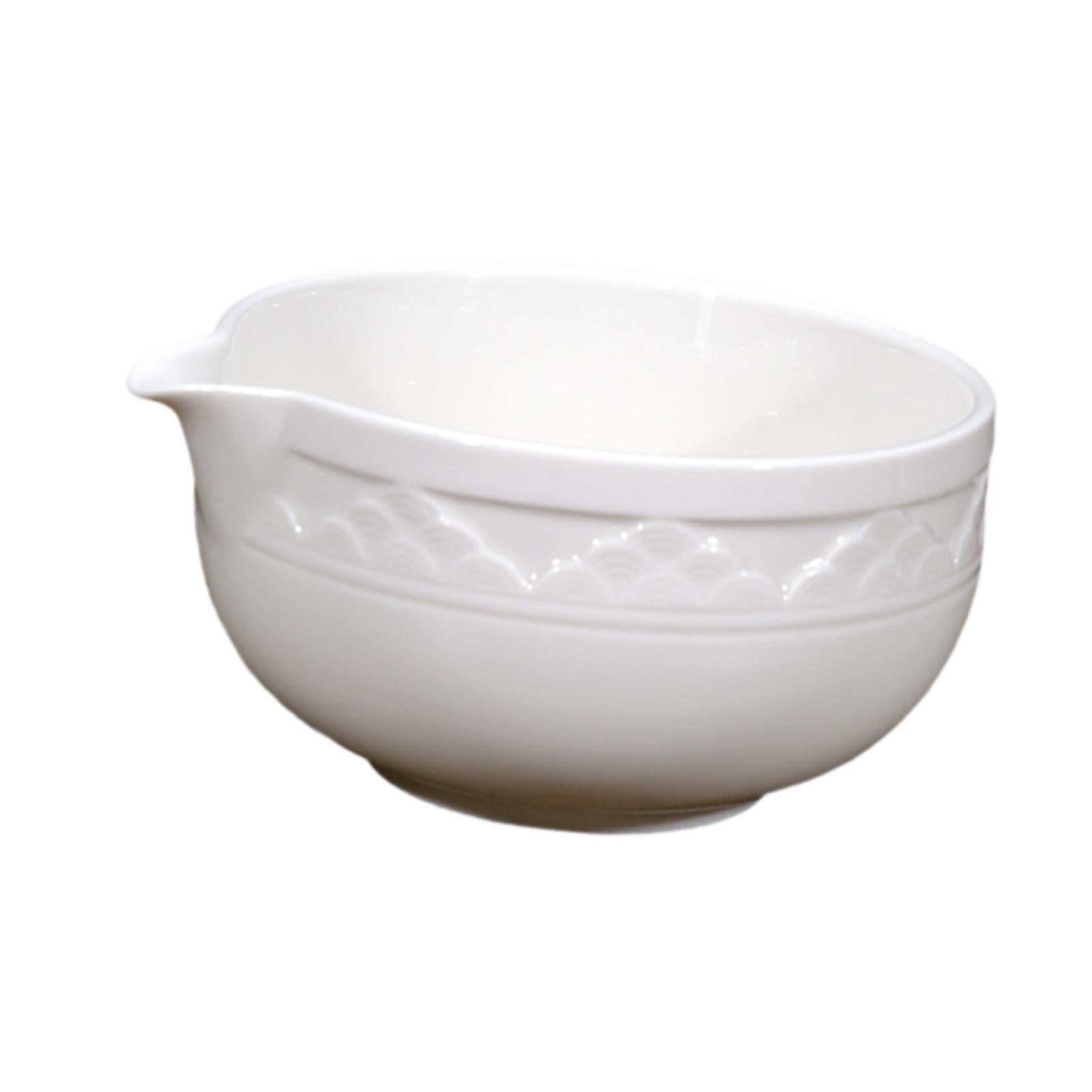 Matcha Bowl Home Handcrafted Ceramic for Cold Hot Water Cold Brew Tea Lovers White