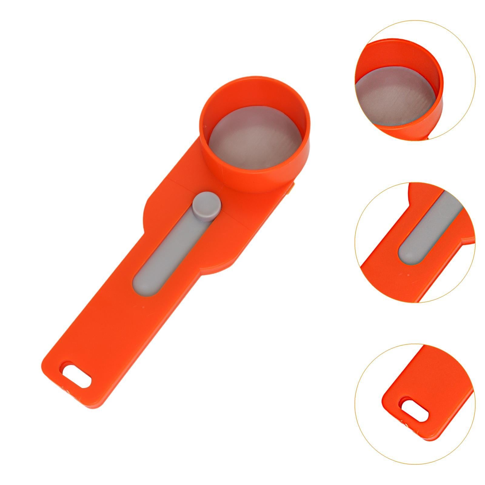 Coffee Measuring Spoon Versatile Coffee Scoop for Cup Refill Protein Powder orange