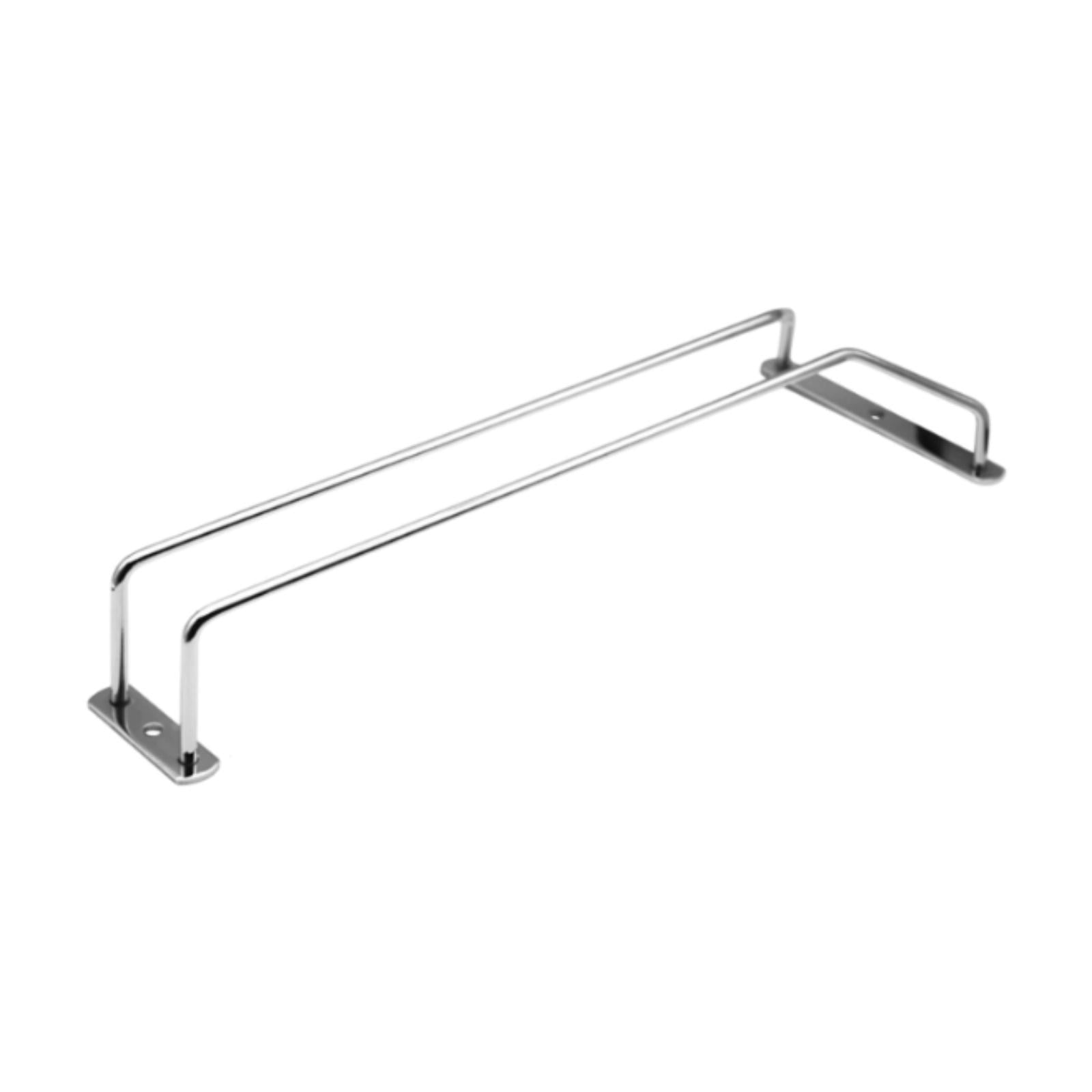 Under Cabinet Wine Glass Holder Iron Shelf for Dining Room Cabinet Household Silver