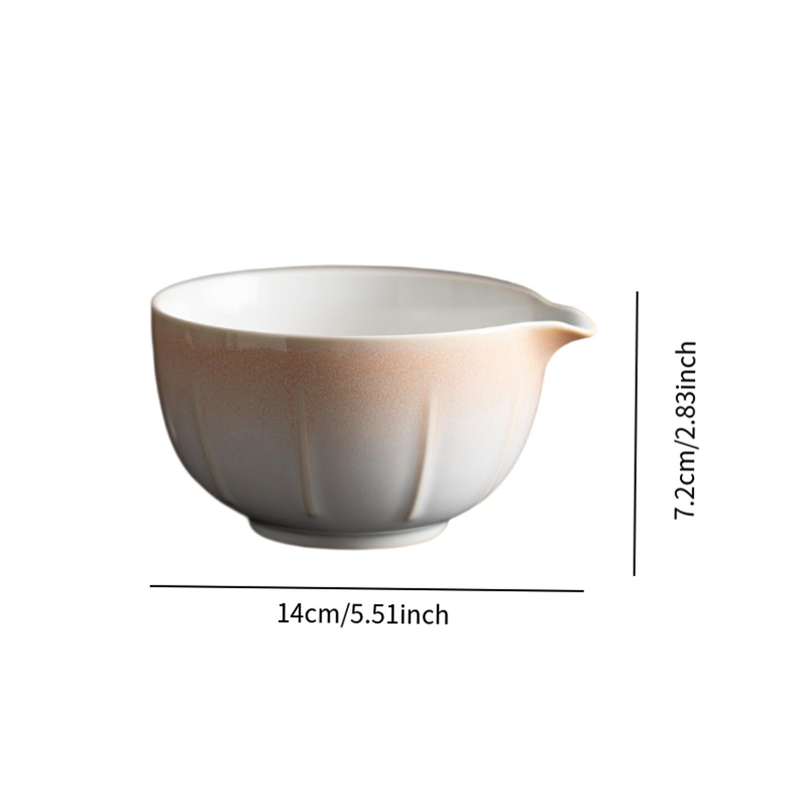Matcha Mixing Bowl Traditional for Housewarmings Gift 14x12.6x7.2cm Handmade Style C
