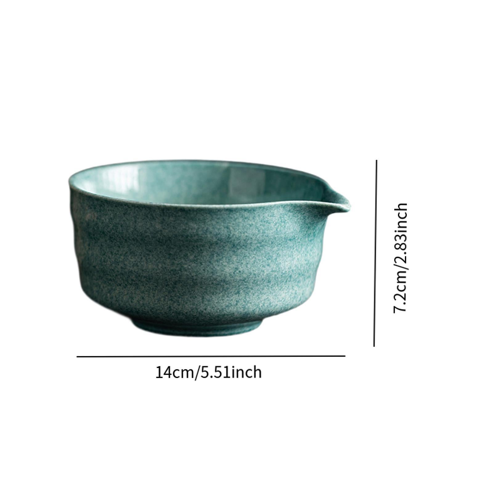 Matcha Mixing Bowl Traditional for Housewarmings Gift 14x12.6x7.2cm Handmade Style F