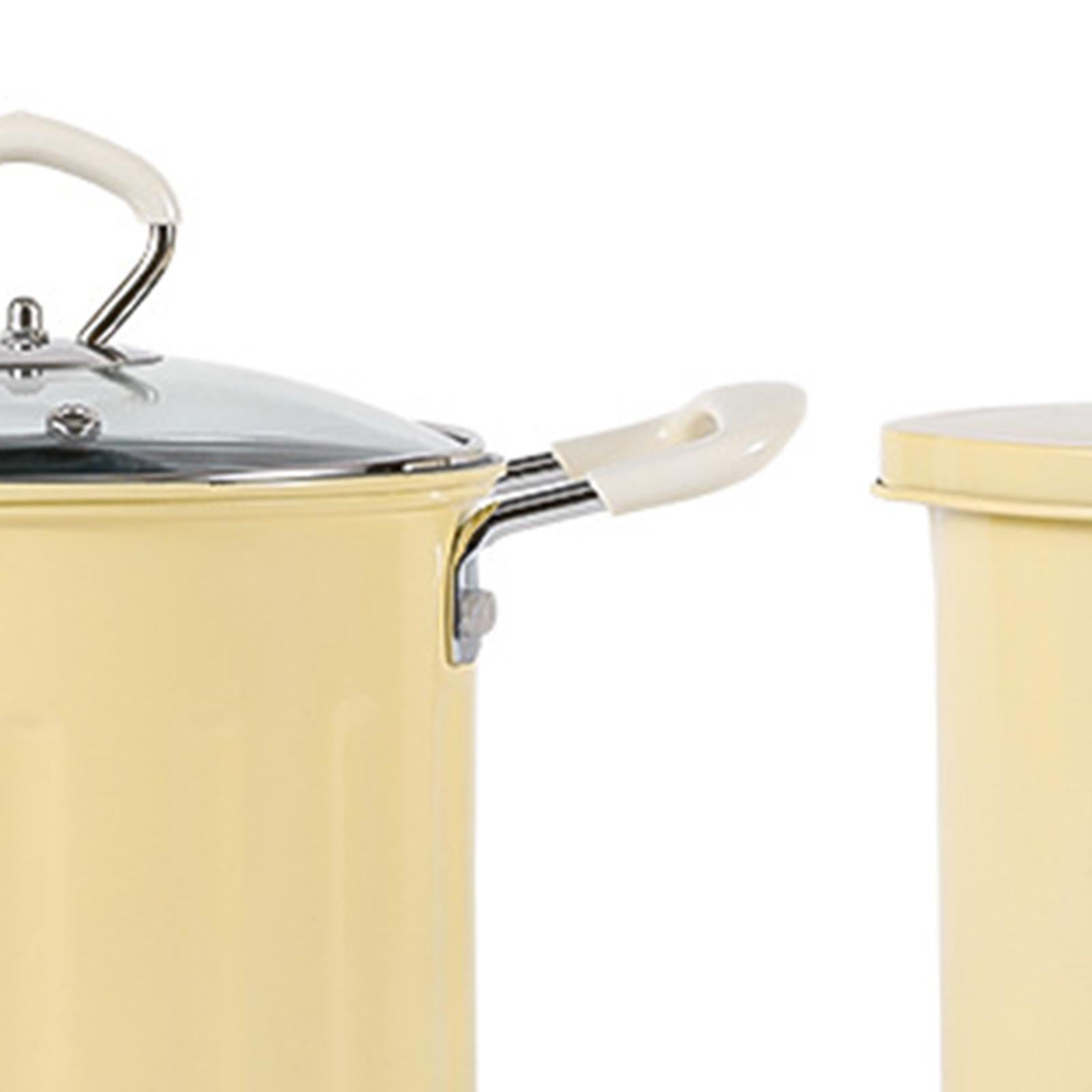 Deep Frying Pot Multifunction French Fries Pot for Chips Onion Rings Cooking Yellow