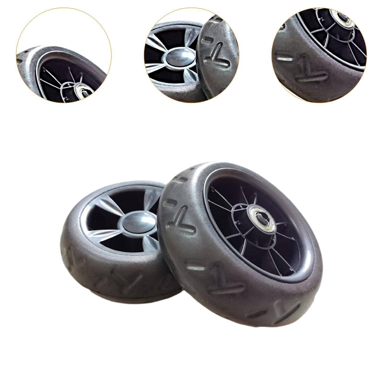 2x Shopping Wheels Multifunction Practical Silent Lightweight Replacing