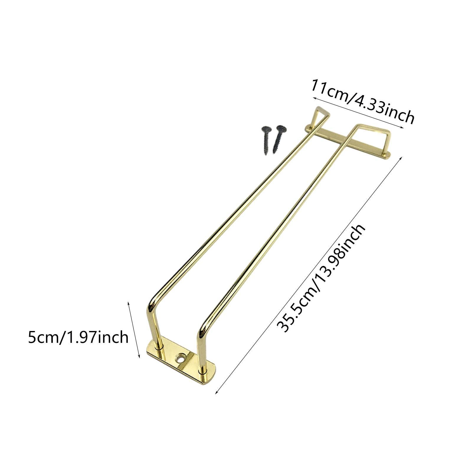 Under Cabinet Wine Glass Holder Glass Storage Hanger for Cabinet Dining Room