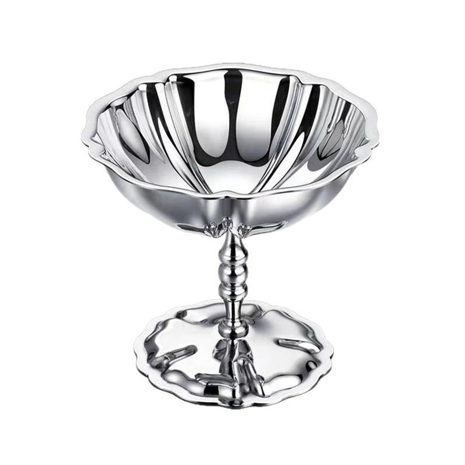 Stainless Steel Ice Cream Cup Dessert Serving Cup for KTV Picnic Graduations Stripe Type