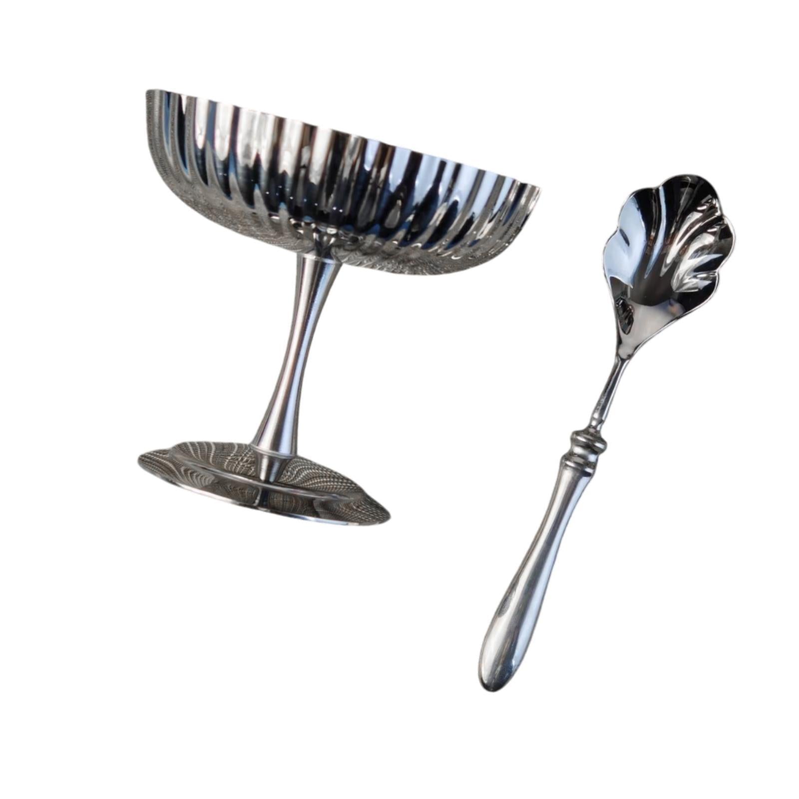 Stainless Steel Ice Cream Cup Dessert Serving Cup for KTV Picnic Graduations Stripe Type