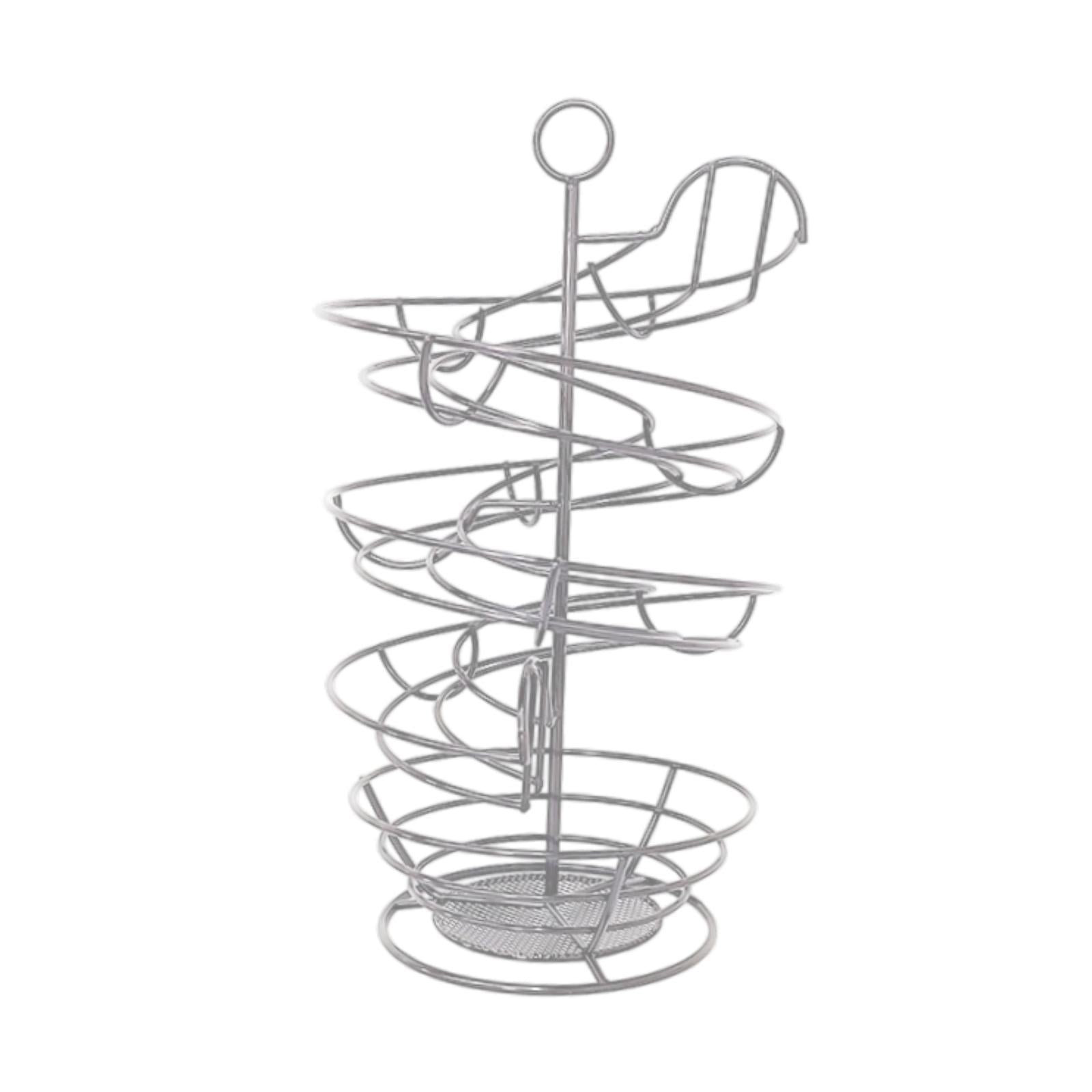 Spiral Egg Dispenser Rack Modern Egg Storage Rack for Pantry Counter Cabinet