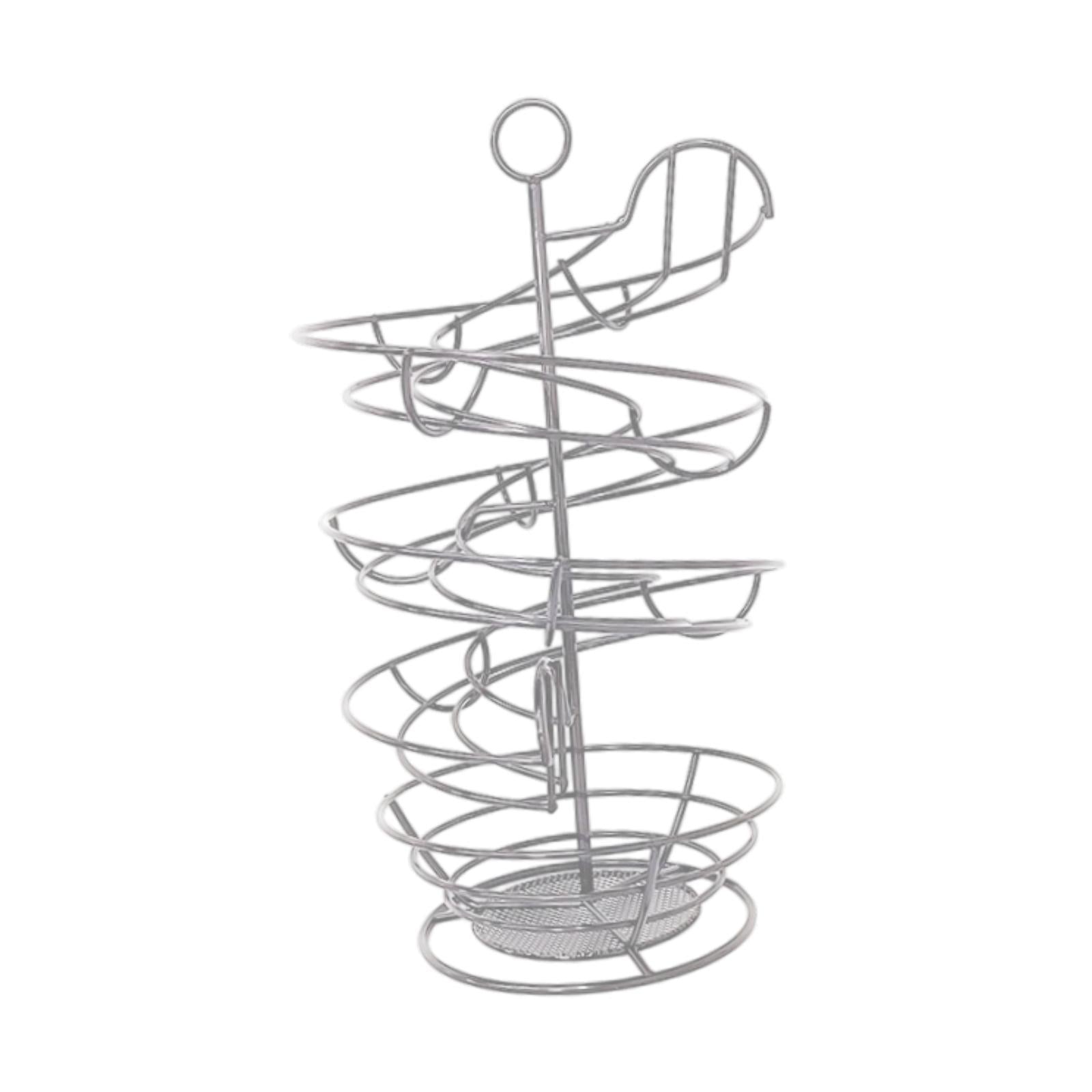 Spiral Egg Dispenser Rack Modern Egg Storage Rack for Pantry Counter Cabinet