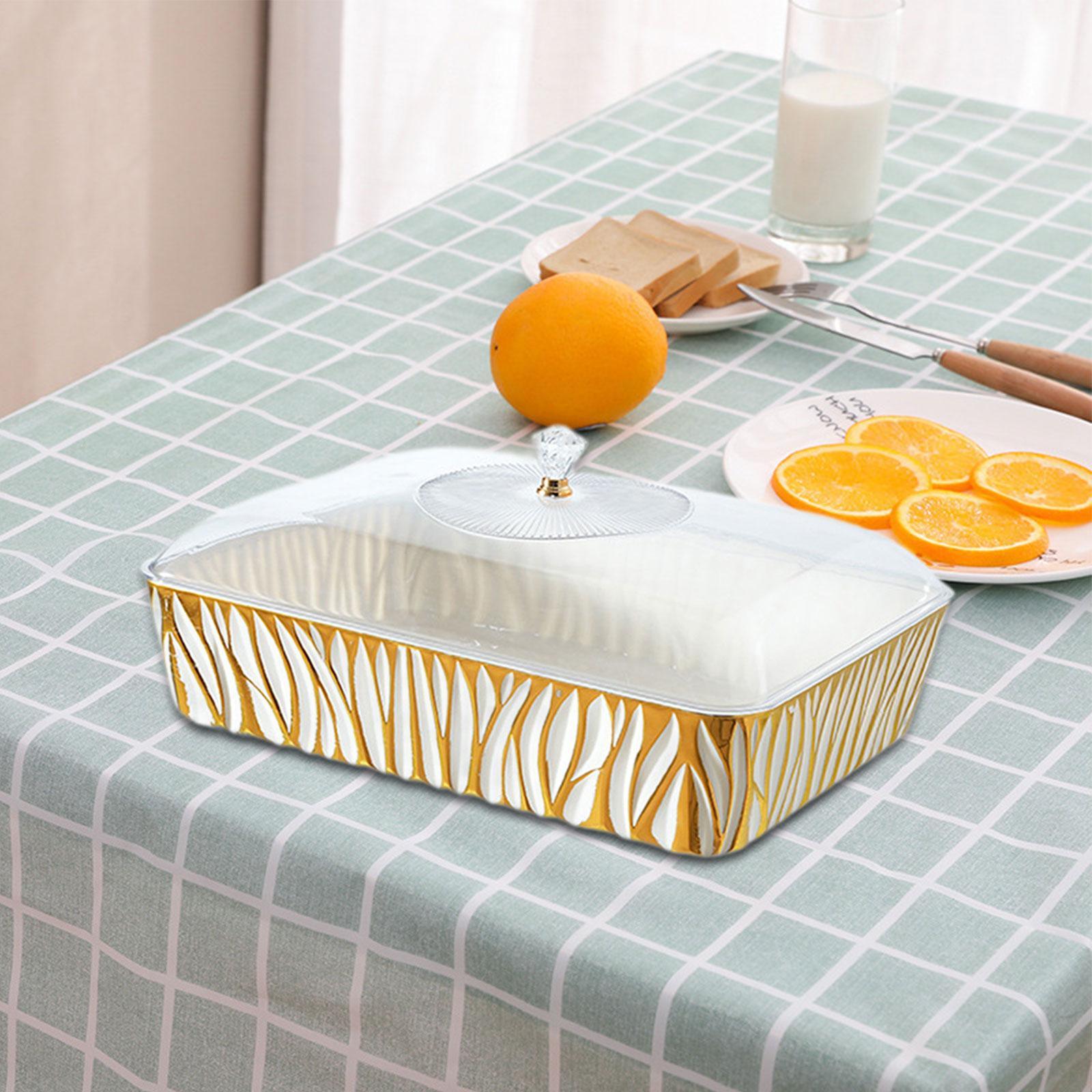 Serving Tray Display Organizer Holder Dish Cake Stand for Food Dessert Fruit 35.1cmx25.8cmx15.5cm