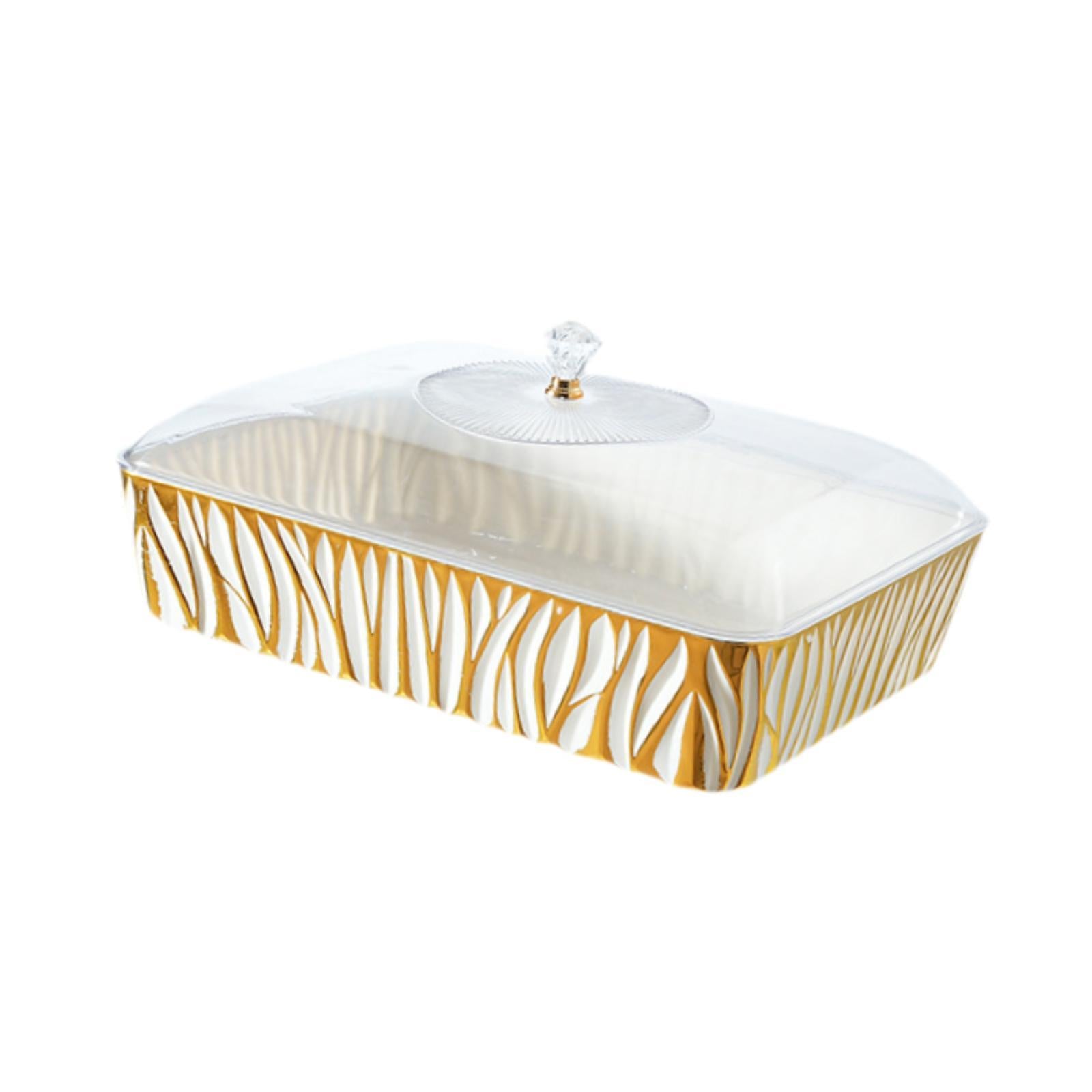 Serving Tray Display Organizer Holder Dish Cake Stand for Food Dessert Fruit 41cmx30.2cmx17cm