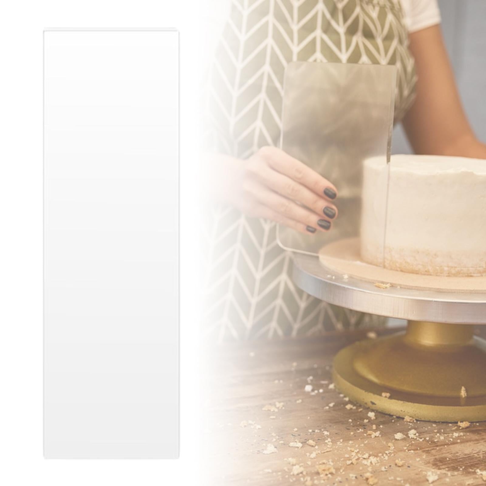 Cake Scraper Flexible Pastry Cutter Cream Decoration Kitchen DIY Baking Tool 35.56x12.7x0.2cm