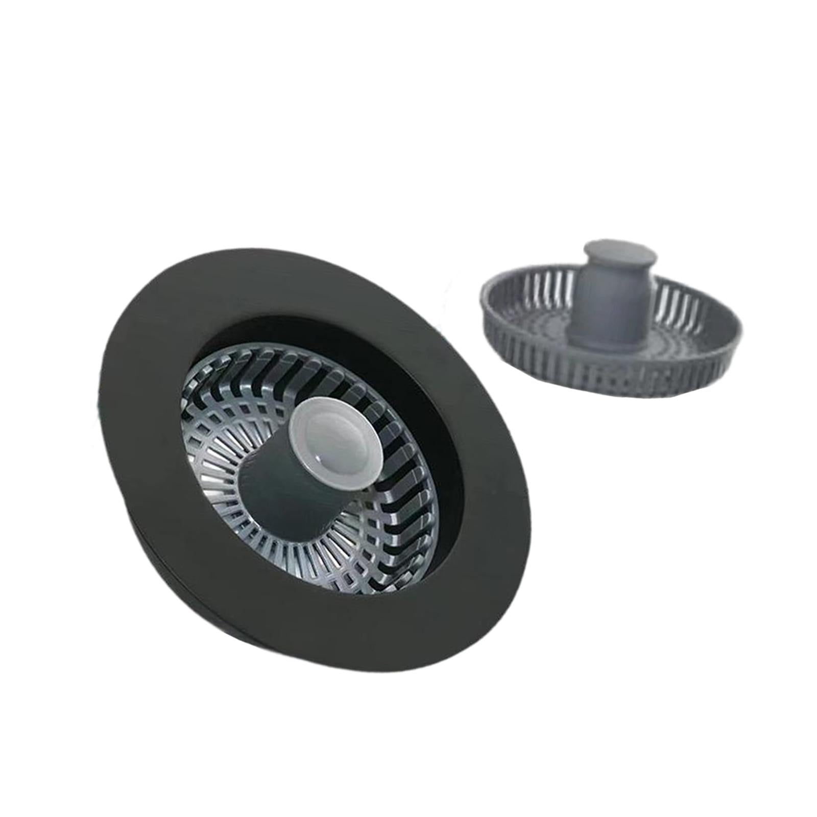Kitchen Sink Drain Strainer Lightweight Rustproof Prevents Odor Sink Stopper black