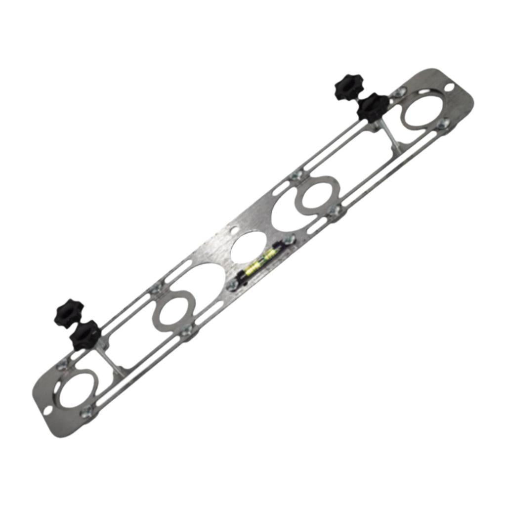 Hot and Cold Water Pipe Leveler Bathroom Faucet Stainless Steel Mounting Aid