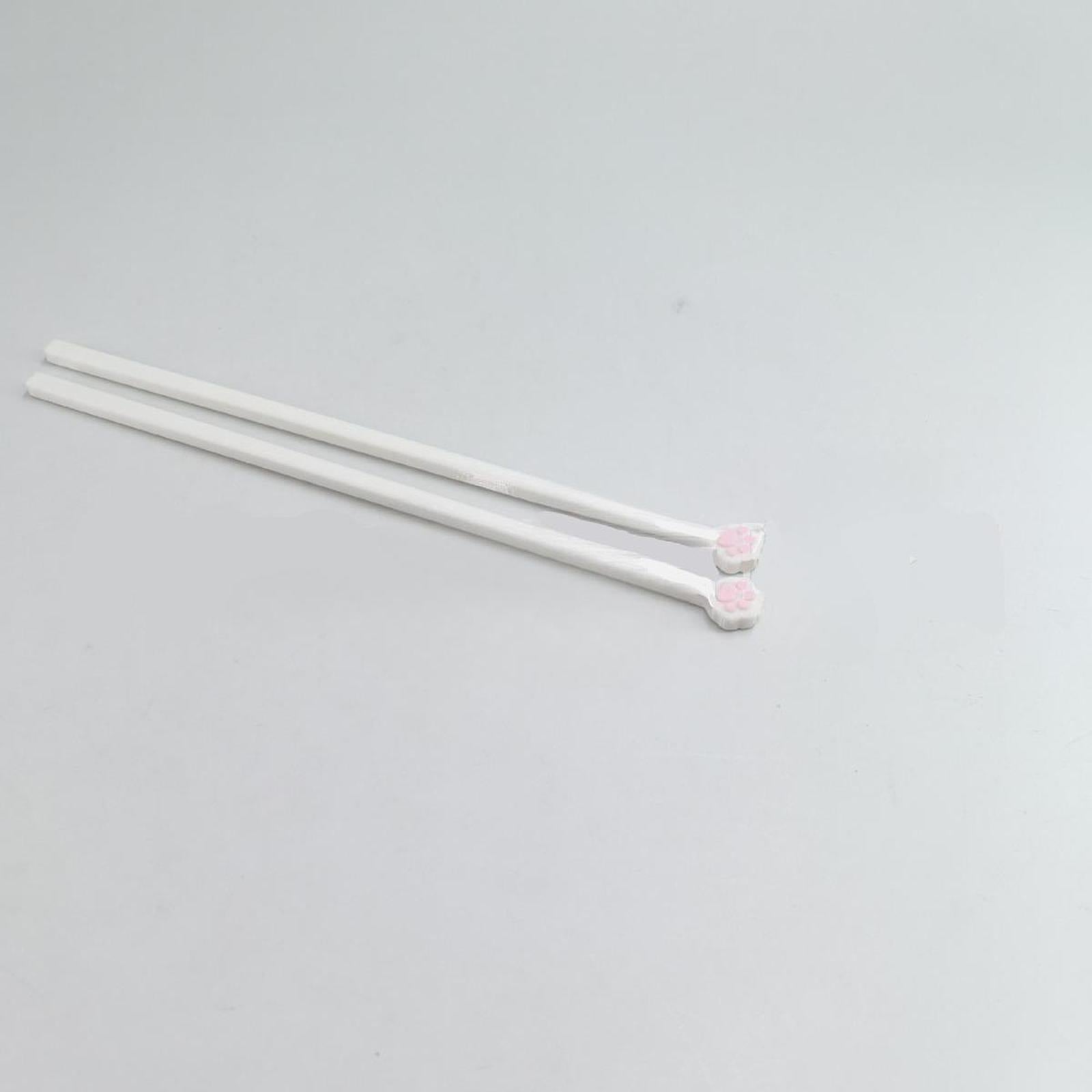 Paw Print Chopsticks Non Slip Grip Unique Adorable for Camping Picnic Women