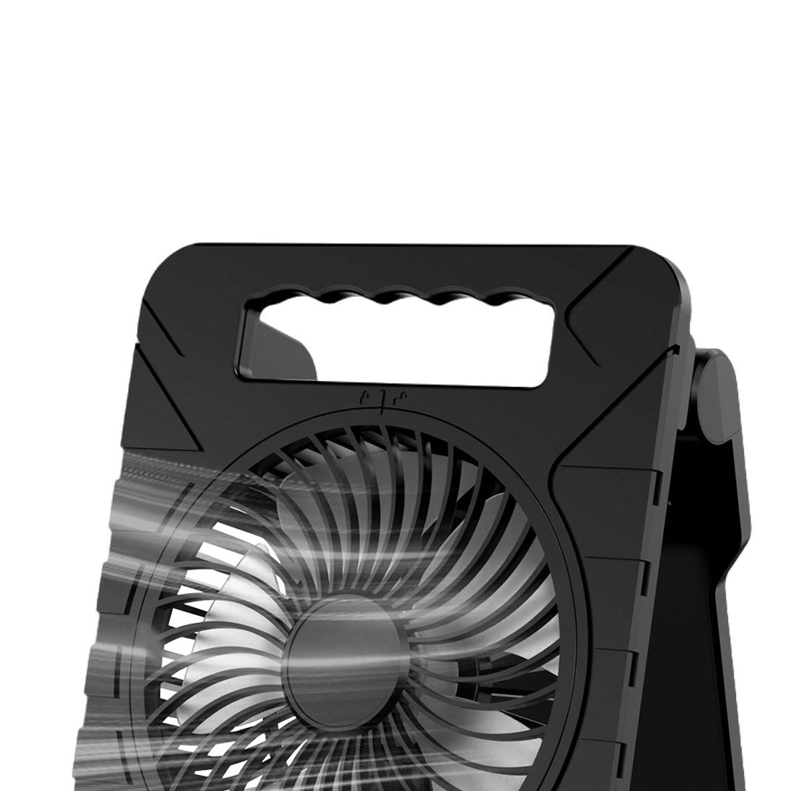 Camping Fan 4 Wind Settings Personal Cooling Device for Desktop Vacation Rvs black