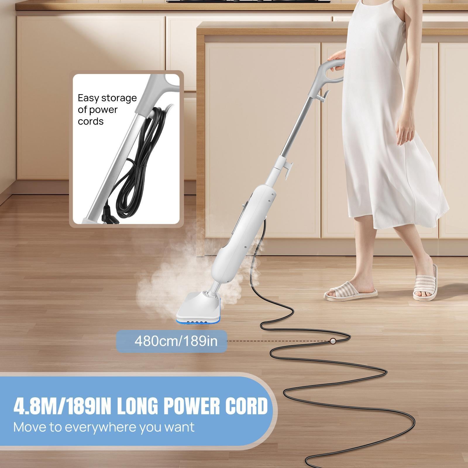 Steaming Mop EU Plug Handheld Steam Cleaner for Hardwood Floors Laminate Carpet