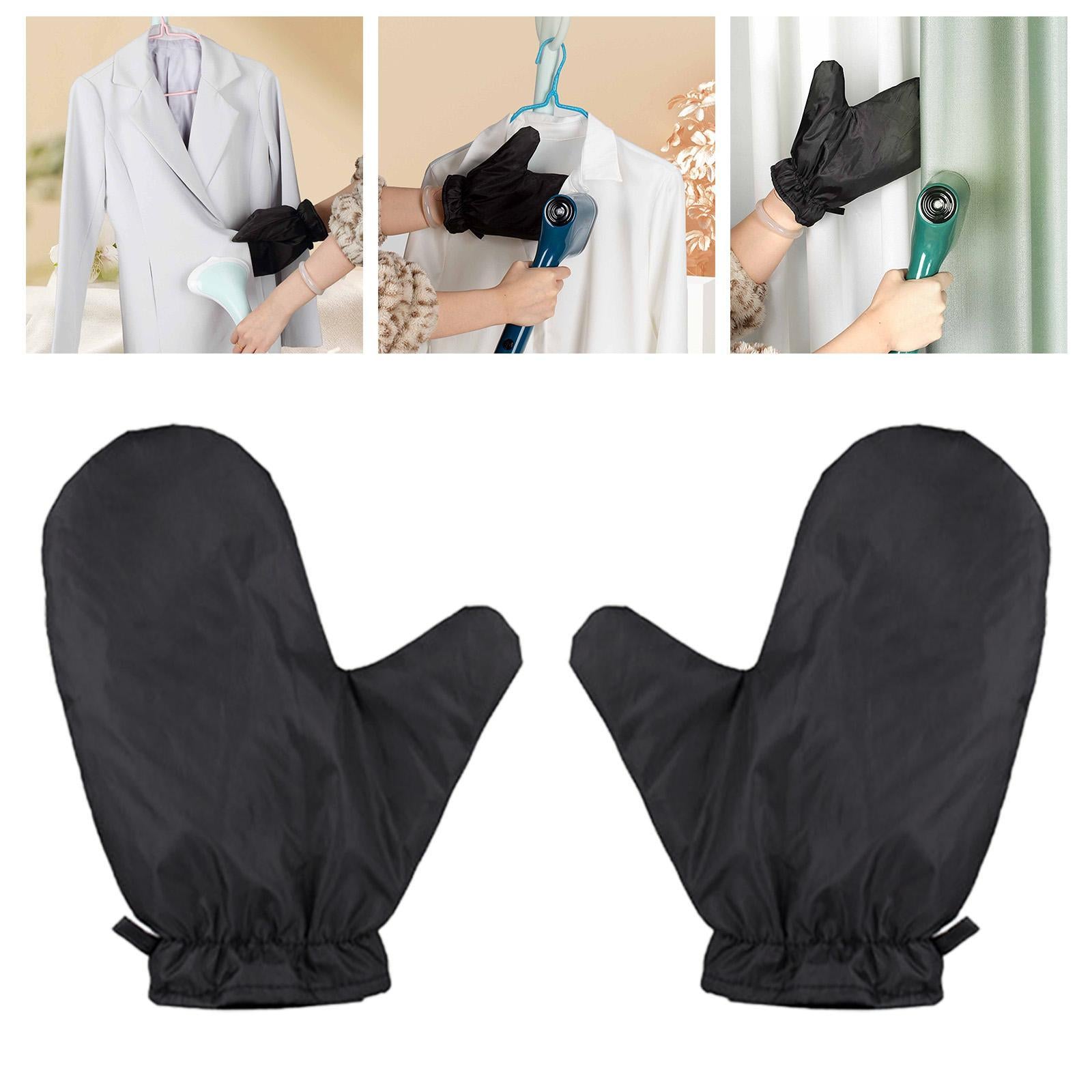 Garment Steamer Ironing Glove Heatproof Anti Steam Mitt for Steamers Clothes 2 Pieces