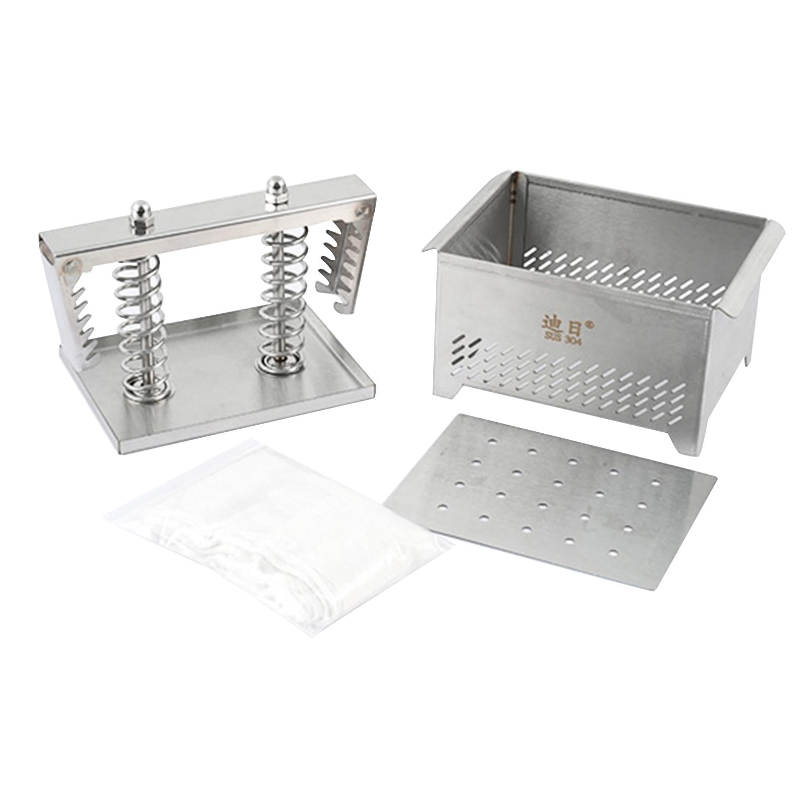 Dry Yogurt Strainer Homemade Cold Extraction Manual Metal Greek Yogurt Maker 16cmx12cmx9.5cm