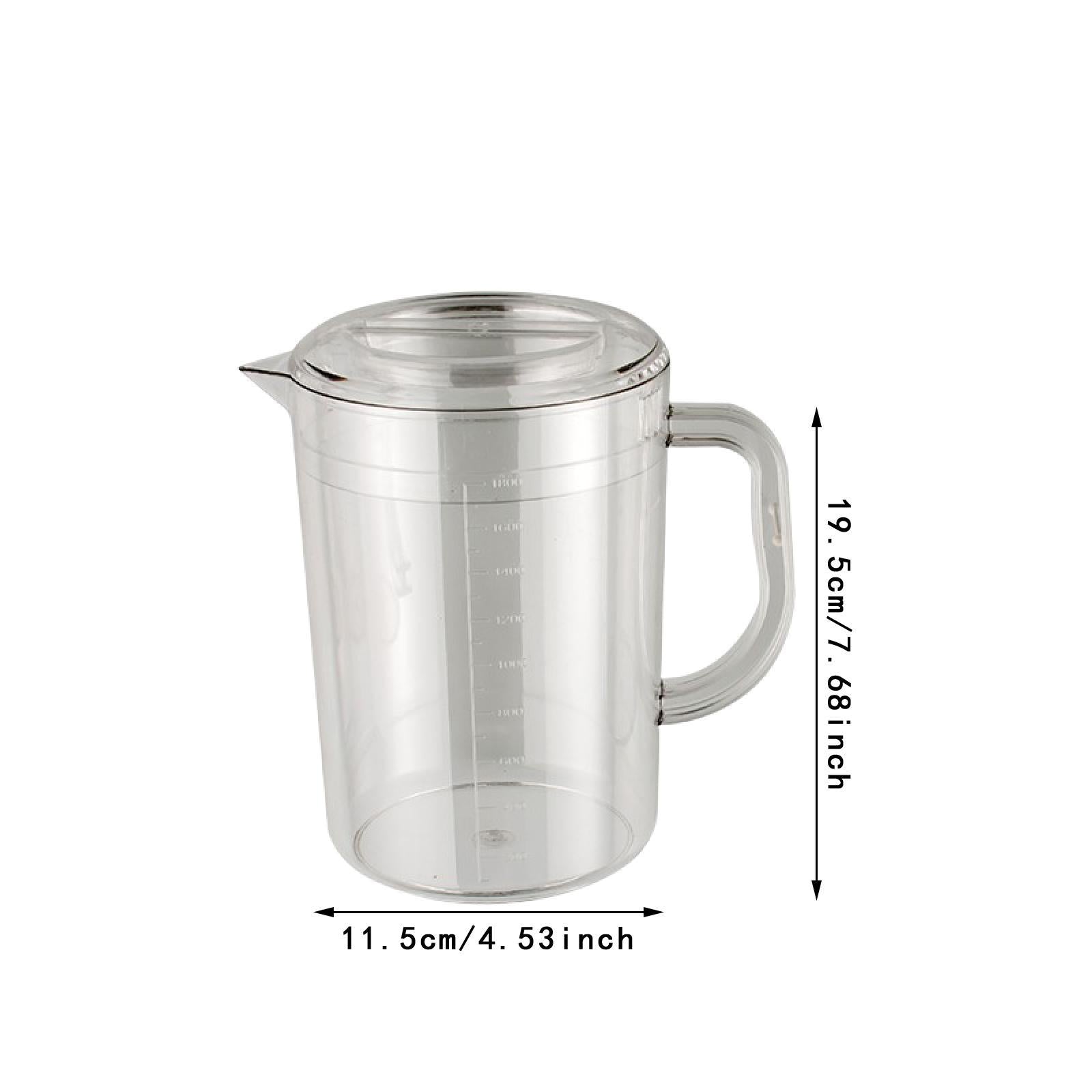 Water Pitcher Summer Versatile Household Ice Tea Kettle for Ice Tea Lemonade 1800ml 19.5cmx11.5cm